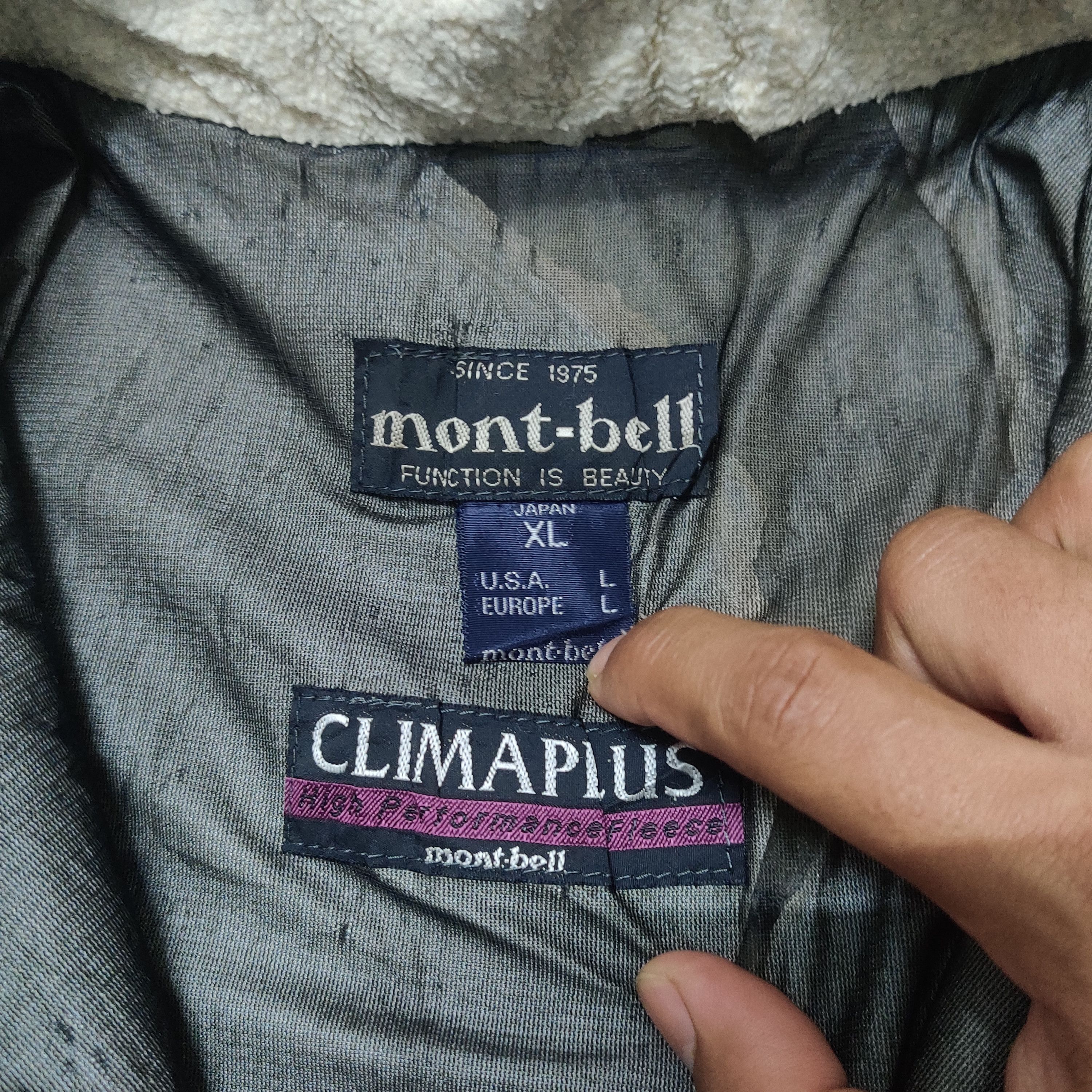 Montbell Vintage Montbell Fleece Gore Wind Stopper Size US XL / EU 56 / 4 - 7 Thumbnail