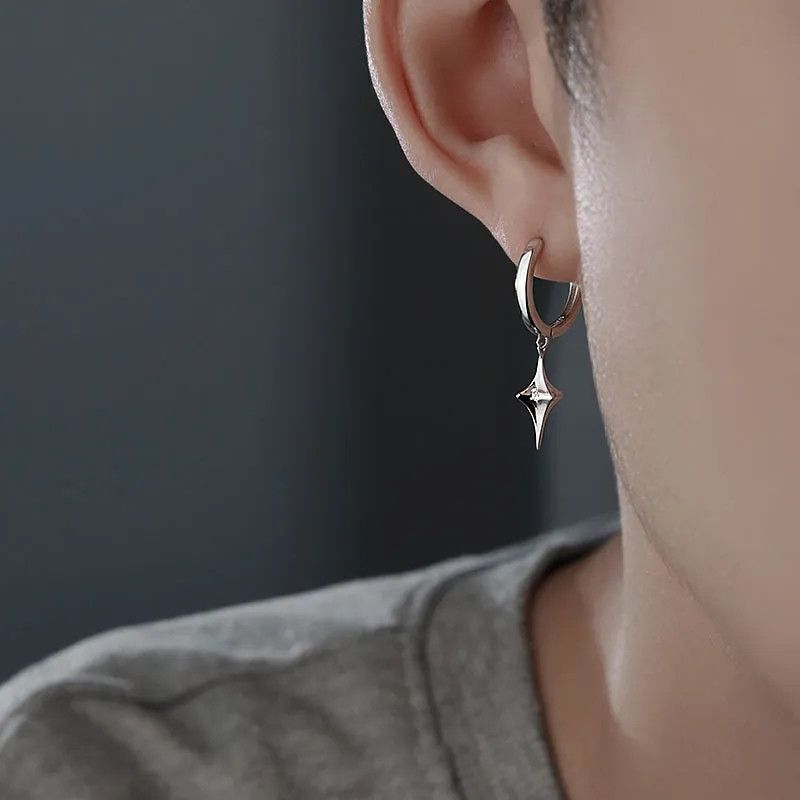 Jewelry Star Couple Hoop Earrings Size ONE SIZE - 3 Thumbnail