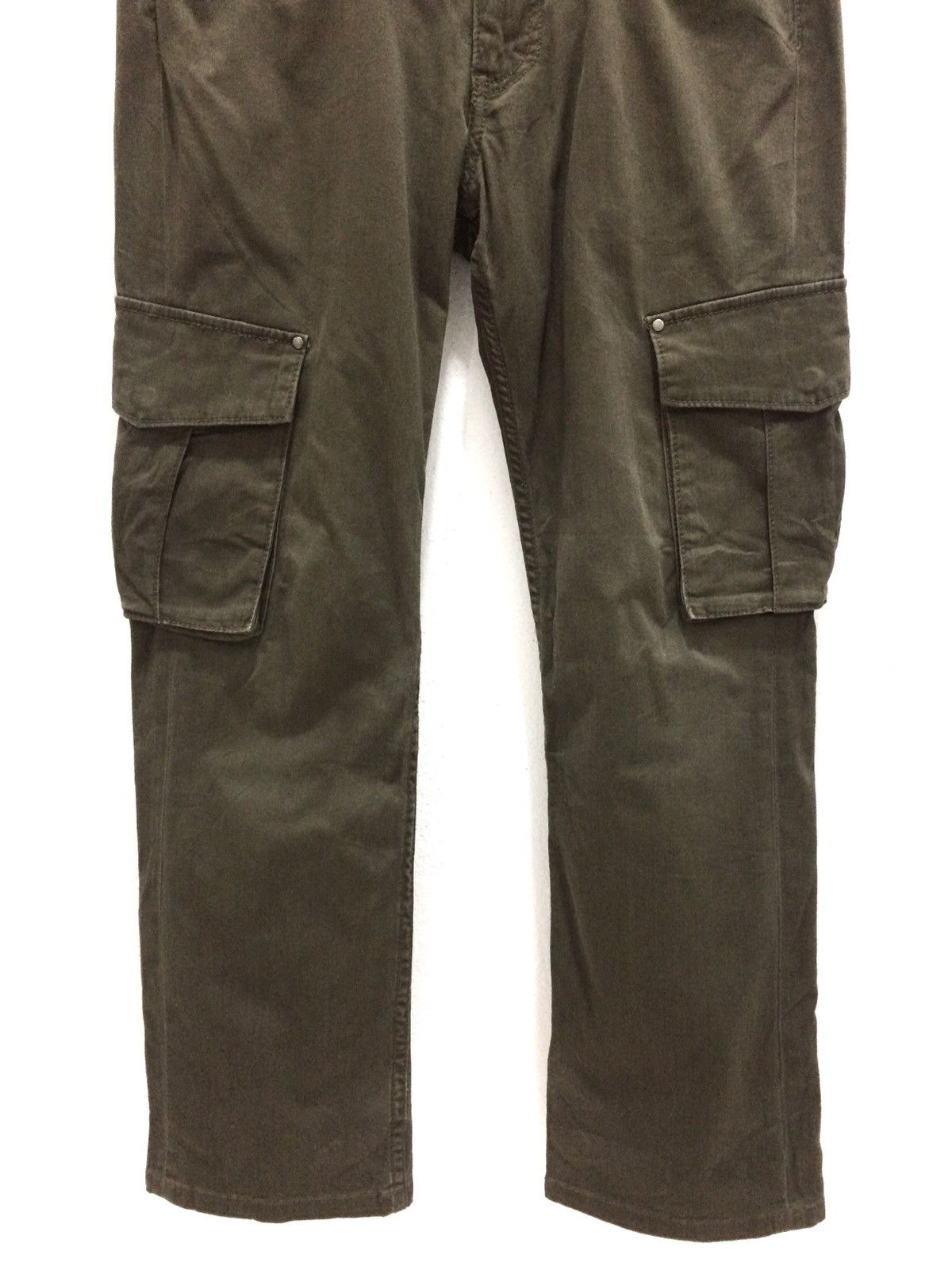 Japanese Brand Japanese Brand TKMIXPICE Cargo Olive Green Trousers Size US 32 / EU 48 - 3 Thumbnail