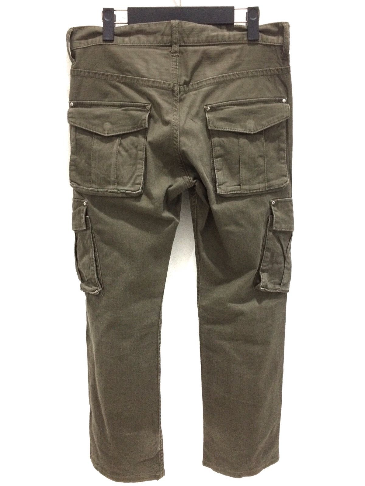 Japanese Brand Japanese Brand TKMIXPICE Cargo Olive Green Trousers Size US 32 / EU 48 - 4 Thumbnail