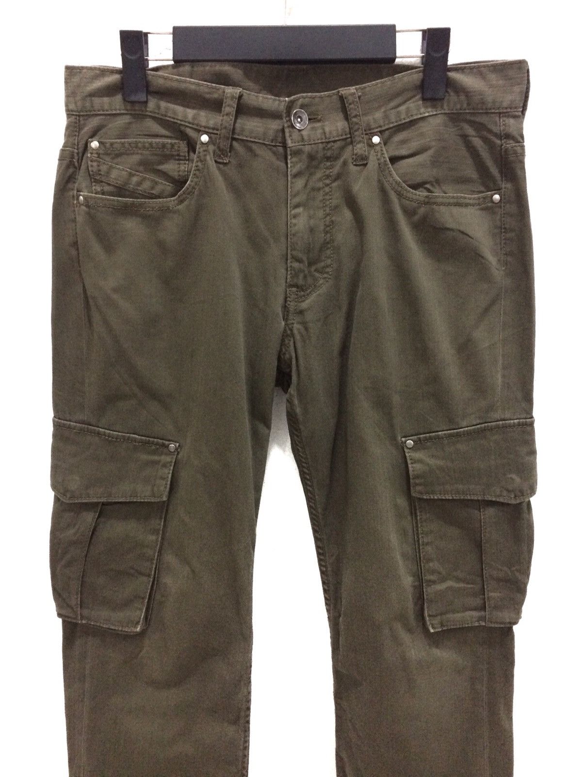 Japanese Brand Japanese Brand TKMIXPICE Cargo Olive Green Trousers Size US 32 / EU 48 - 2 Thumbnail