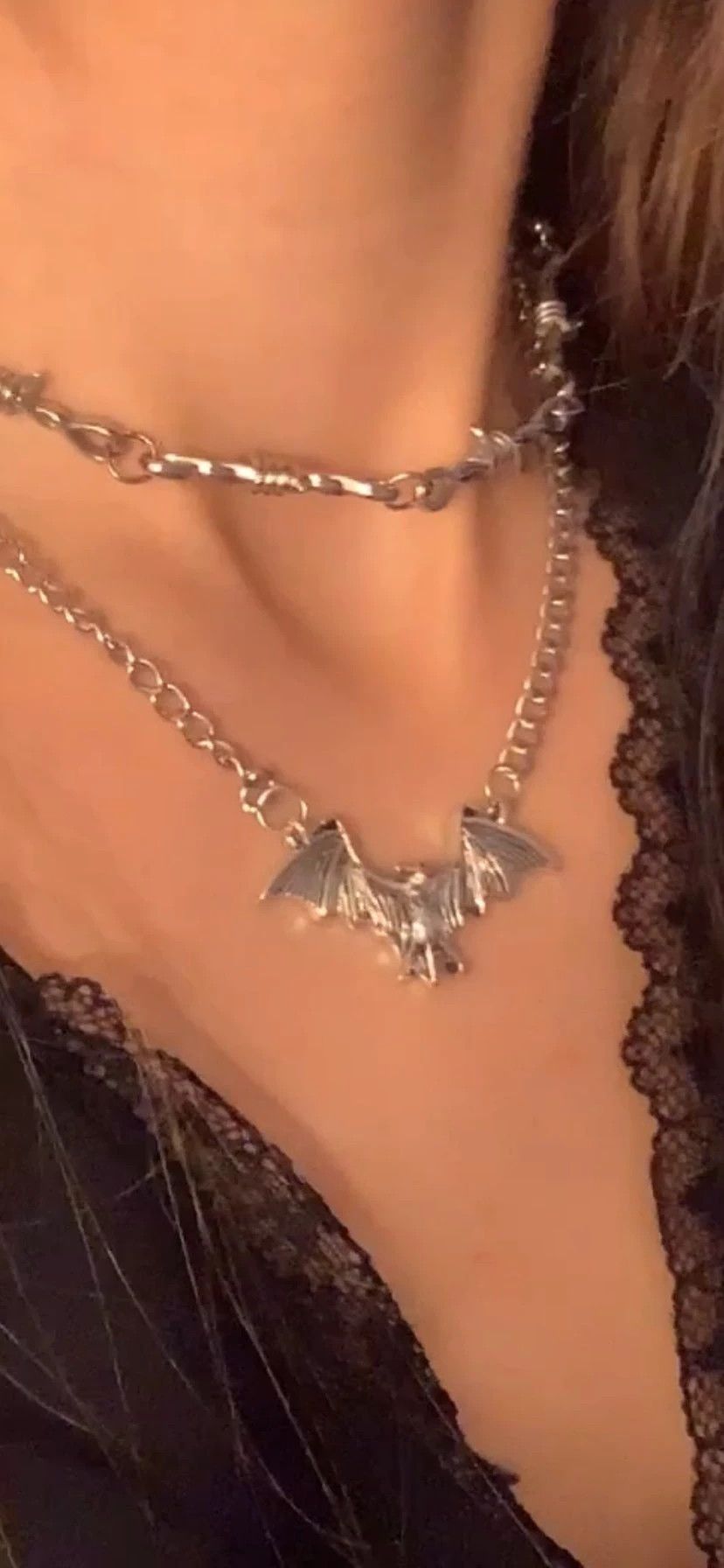 Jewelry Bat Chain Necklace Size ONE SIZE - 4 Thumbnail