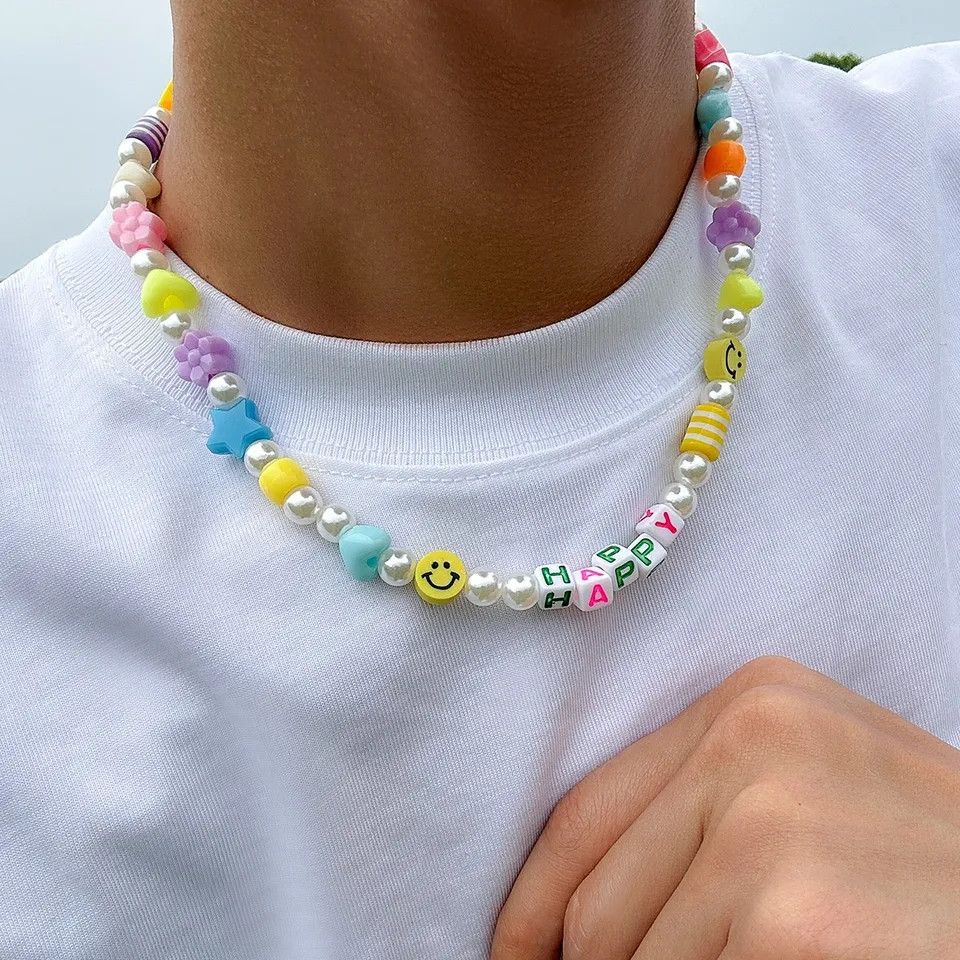 Jewelry Smiley Colourful Necklace Size ONE SIZE - 4 Thumbnail
