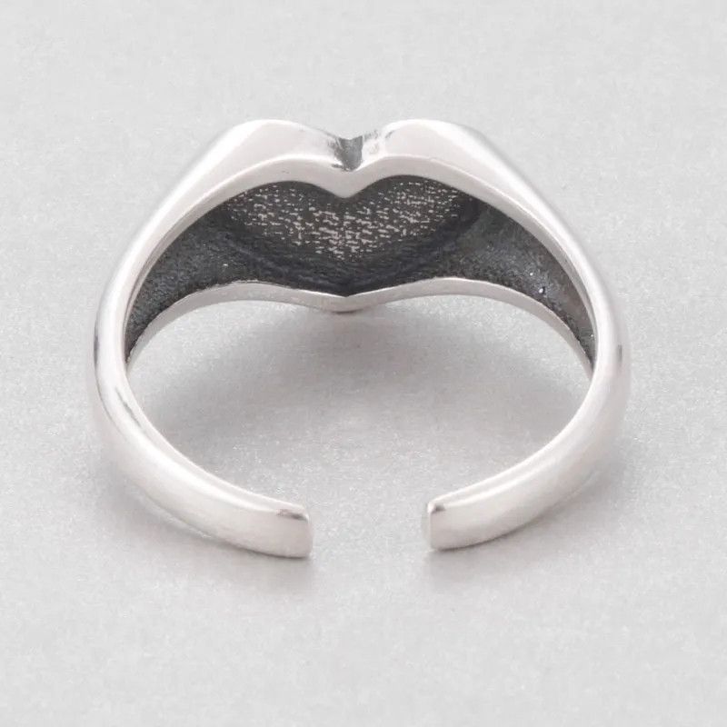 Jewelry Creative Cry Face Opening Ring Size ONE SIZE - 7 Thumbnail