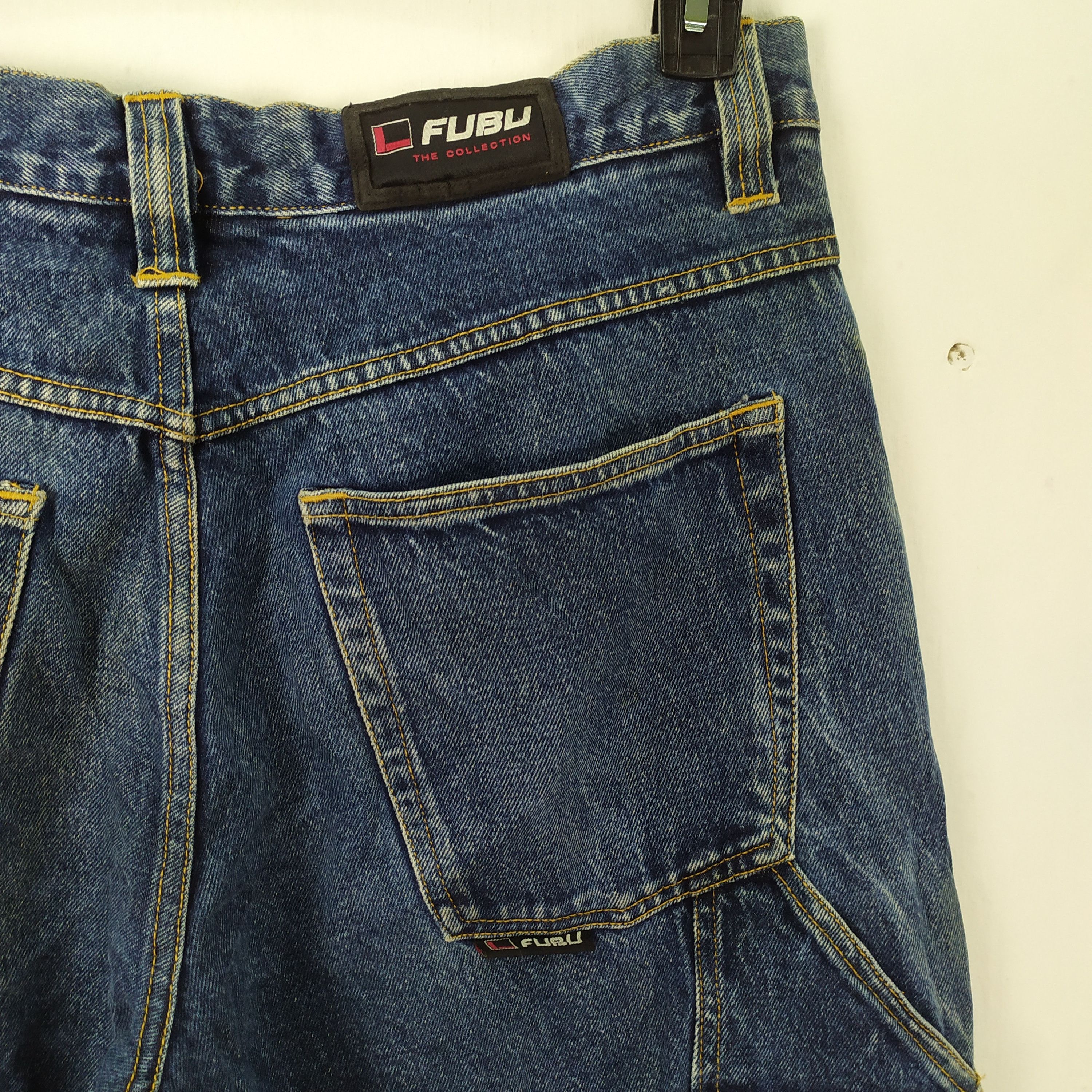 Fubu × Jean VINTAGE FUBU FADED JEANS DENIM CARGO PANTS/TACTICAL PANTS Size US 38 / EU 54 - 14 Thumbnail