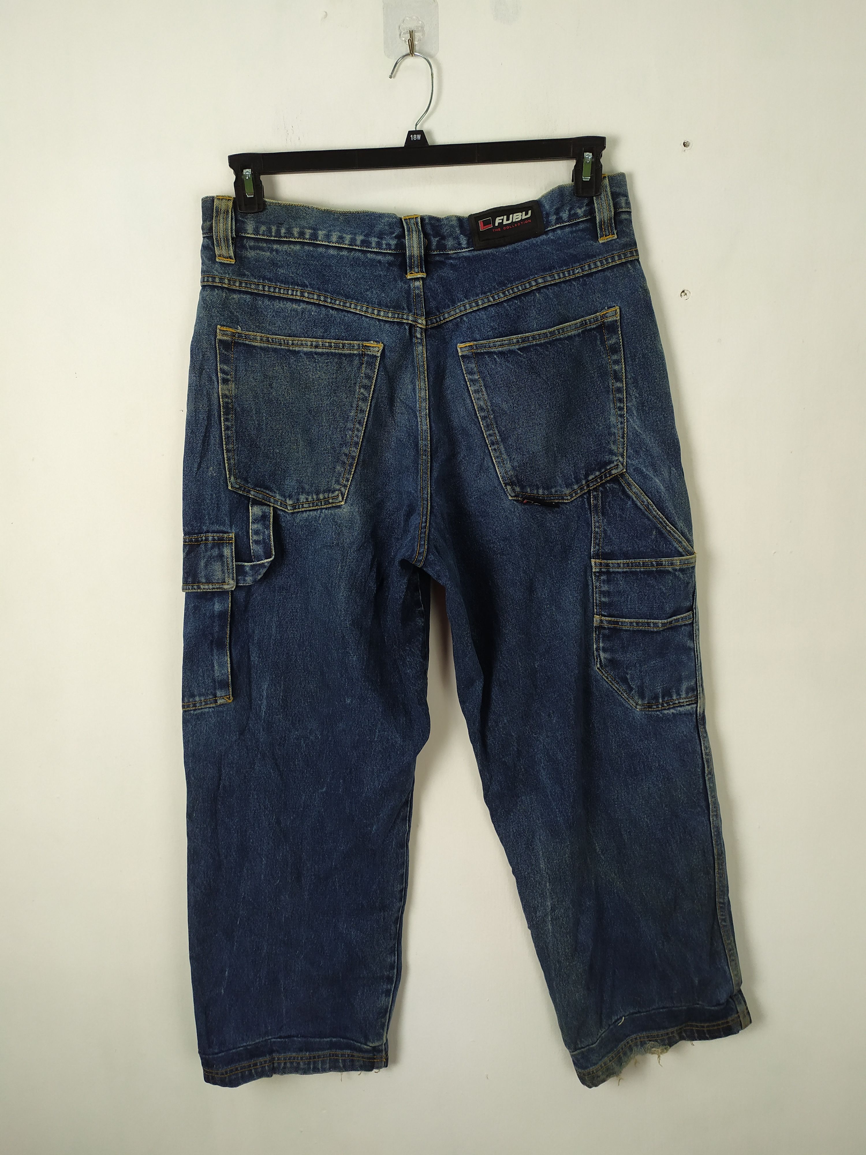 Fubu × Jean VINTAGE FUBU FADED JEANS DENIM CARGO PANTS/TACTICAL PANTS Size US 38 / EU 54 - 1 Thumbnail