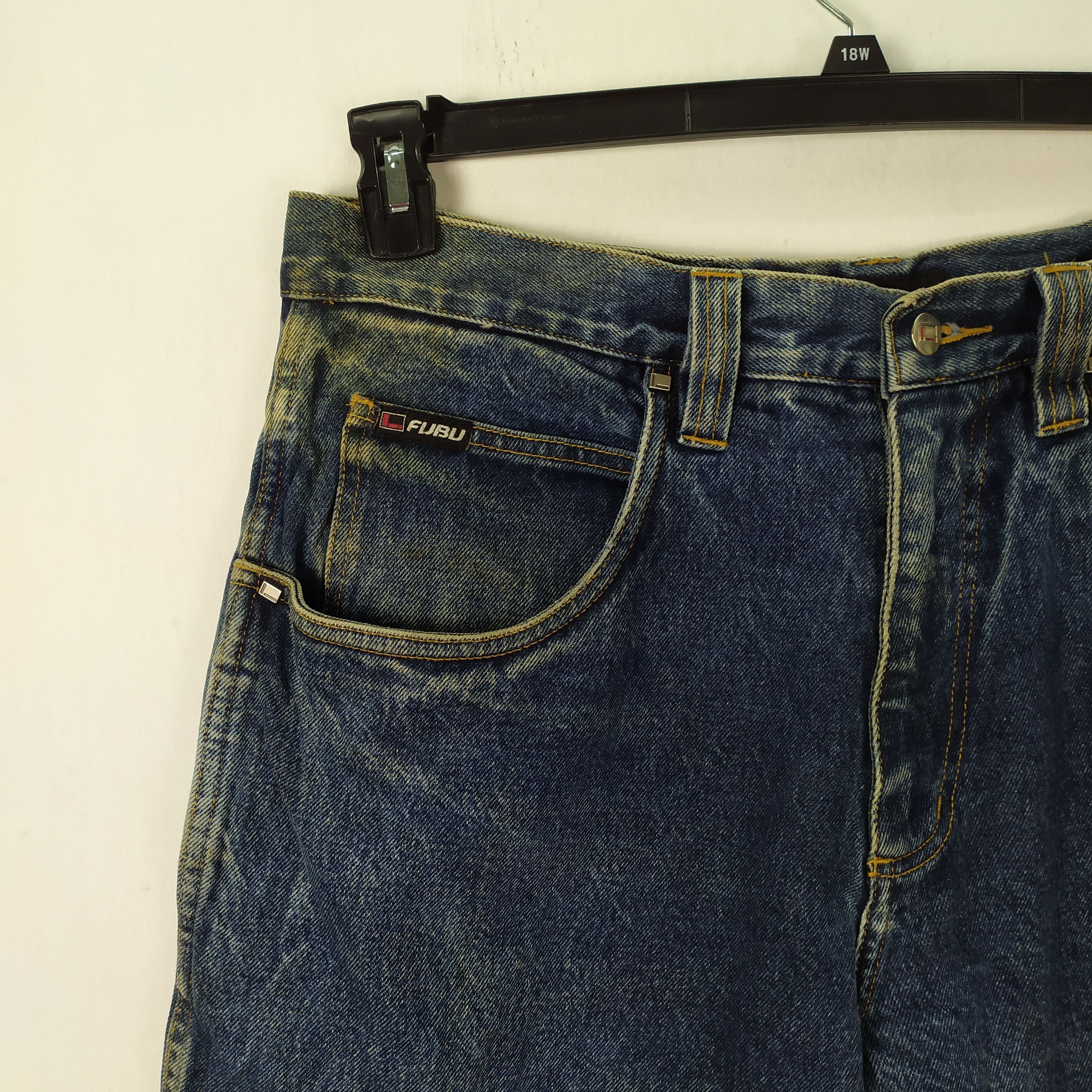 Fubu × Jean VINTAGE FUBU FADED JEANS DENIM CARGO PANTS/TACTICAL PANTS Size US 38 / EU 54 - 6 Thumbnail