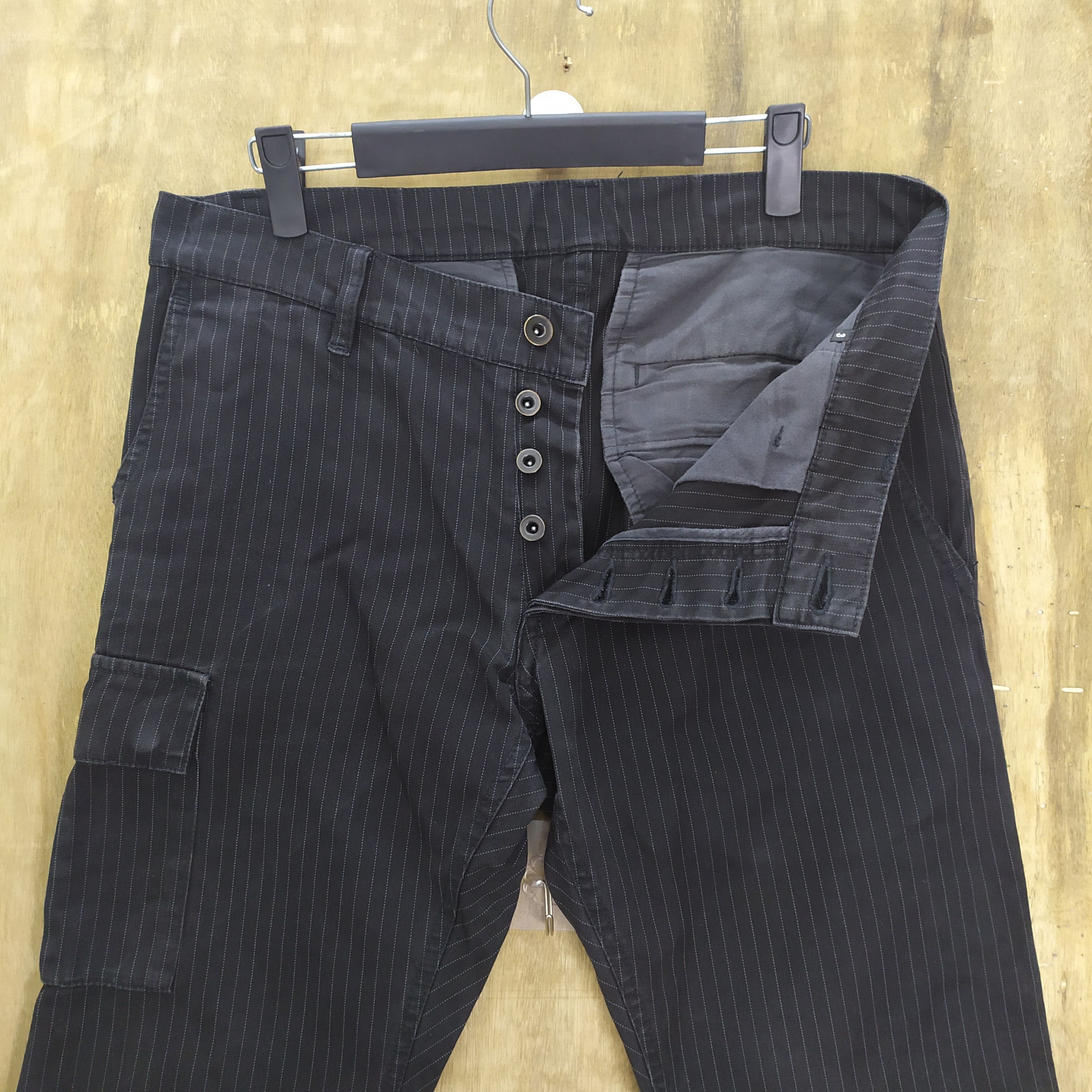 Attachment VINTAGE ATTACHMENT HICKORY STRIPE FLARE CARGO PANTS Size US 33 - 6 Thumbnail