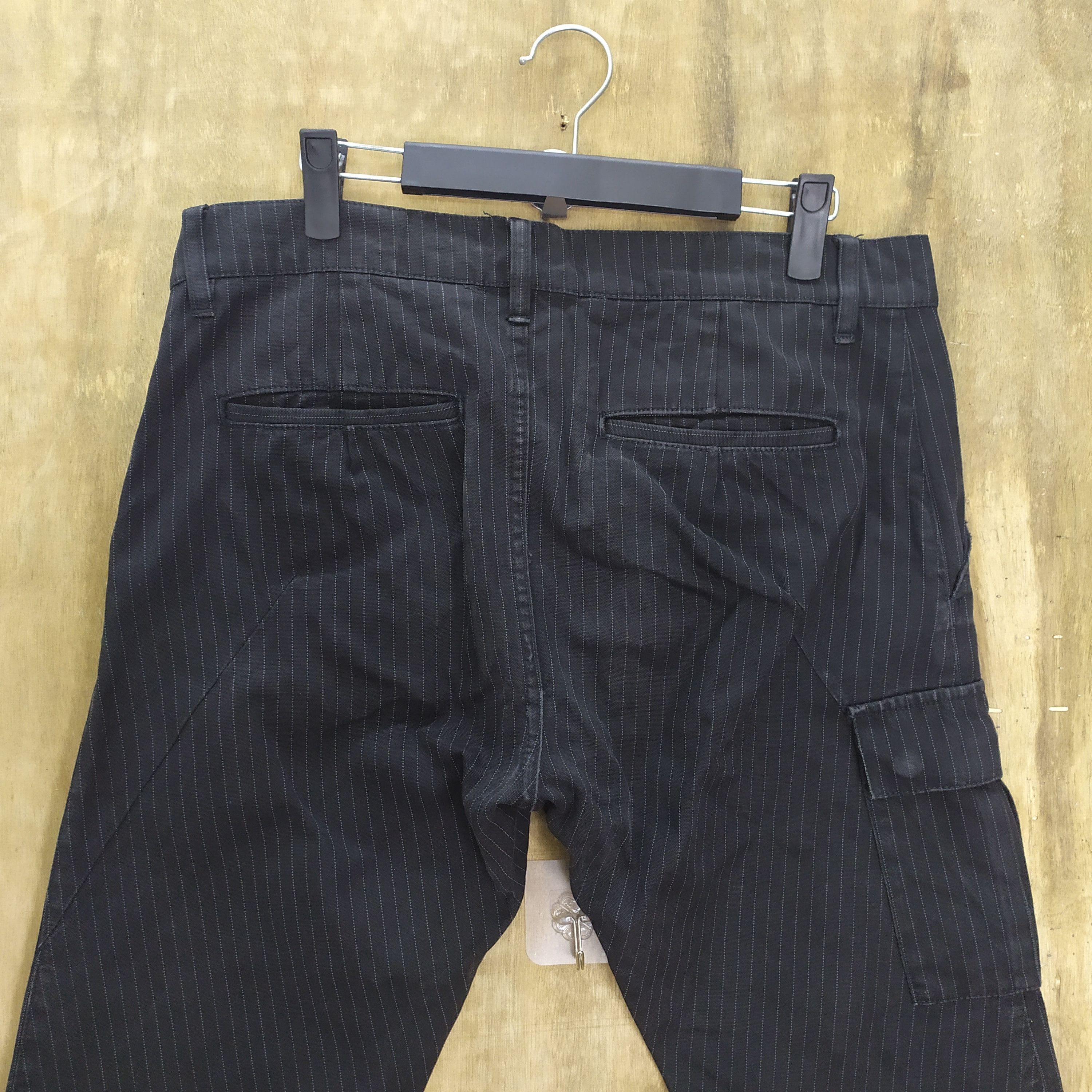 Attachment VINTAGE ATTACHMENT HICKORY STRIPE FLARE CARGO PANTS Size US 33 - 7 Thumbnail