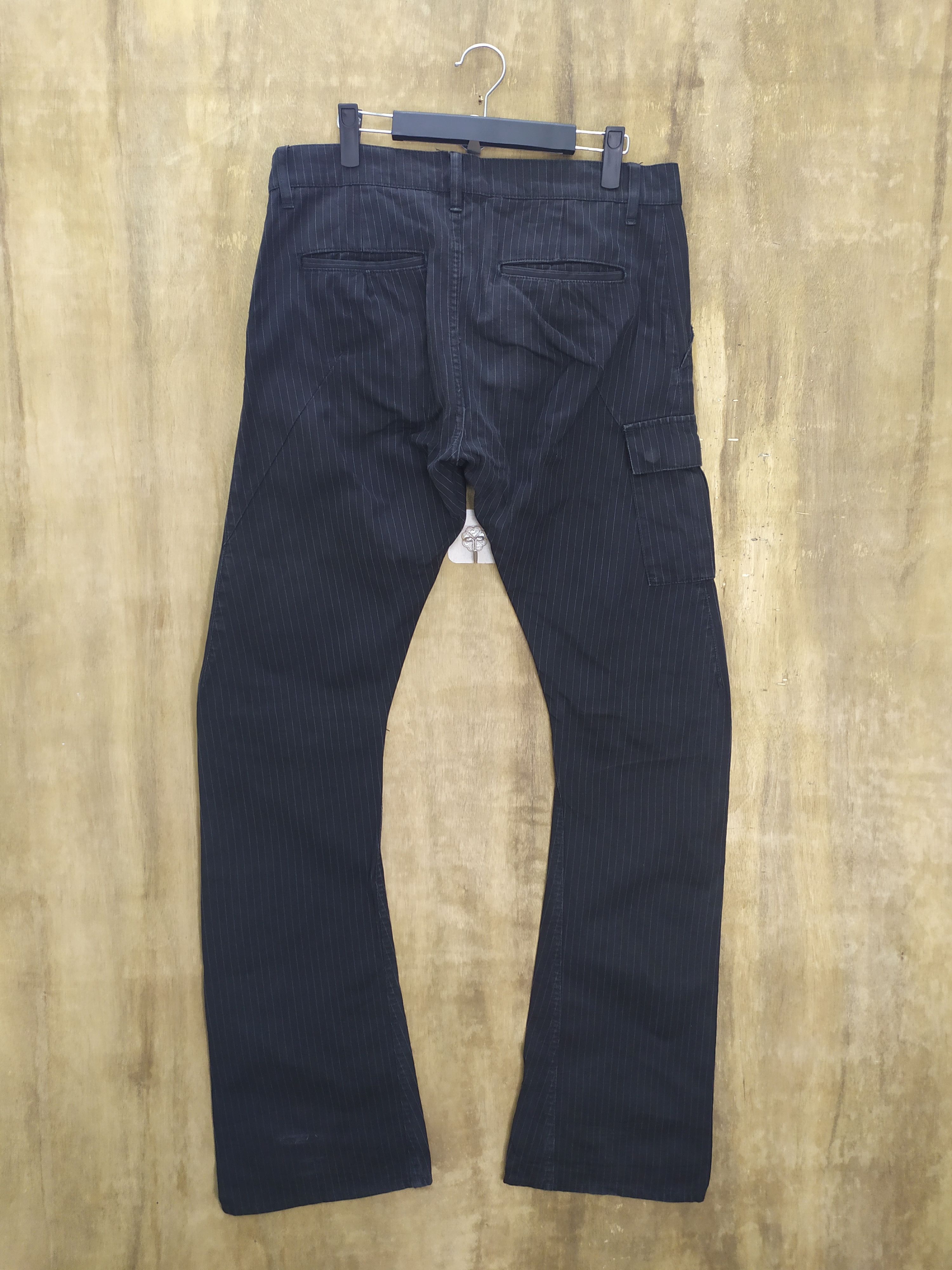 Attachment VINTAGE ATTACHMENT HICKORY STRIPE FLARE CARGO PANTS Size US 33 - 8 Thumbnail