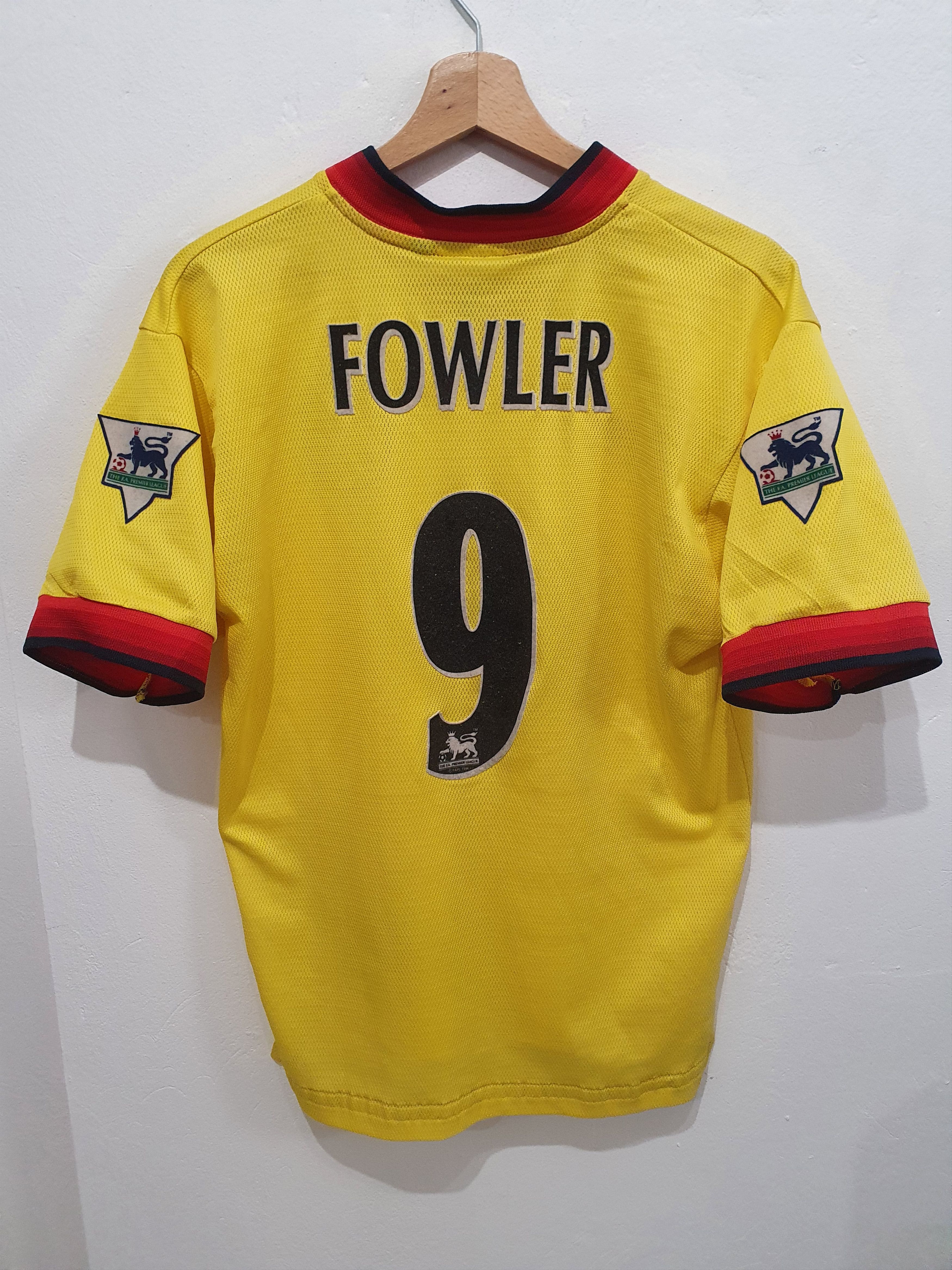 image of Fowler Reebok Liverpool Fc Size Xs S Jersey Shirt in Yellow, Men's