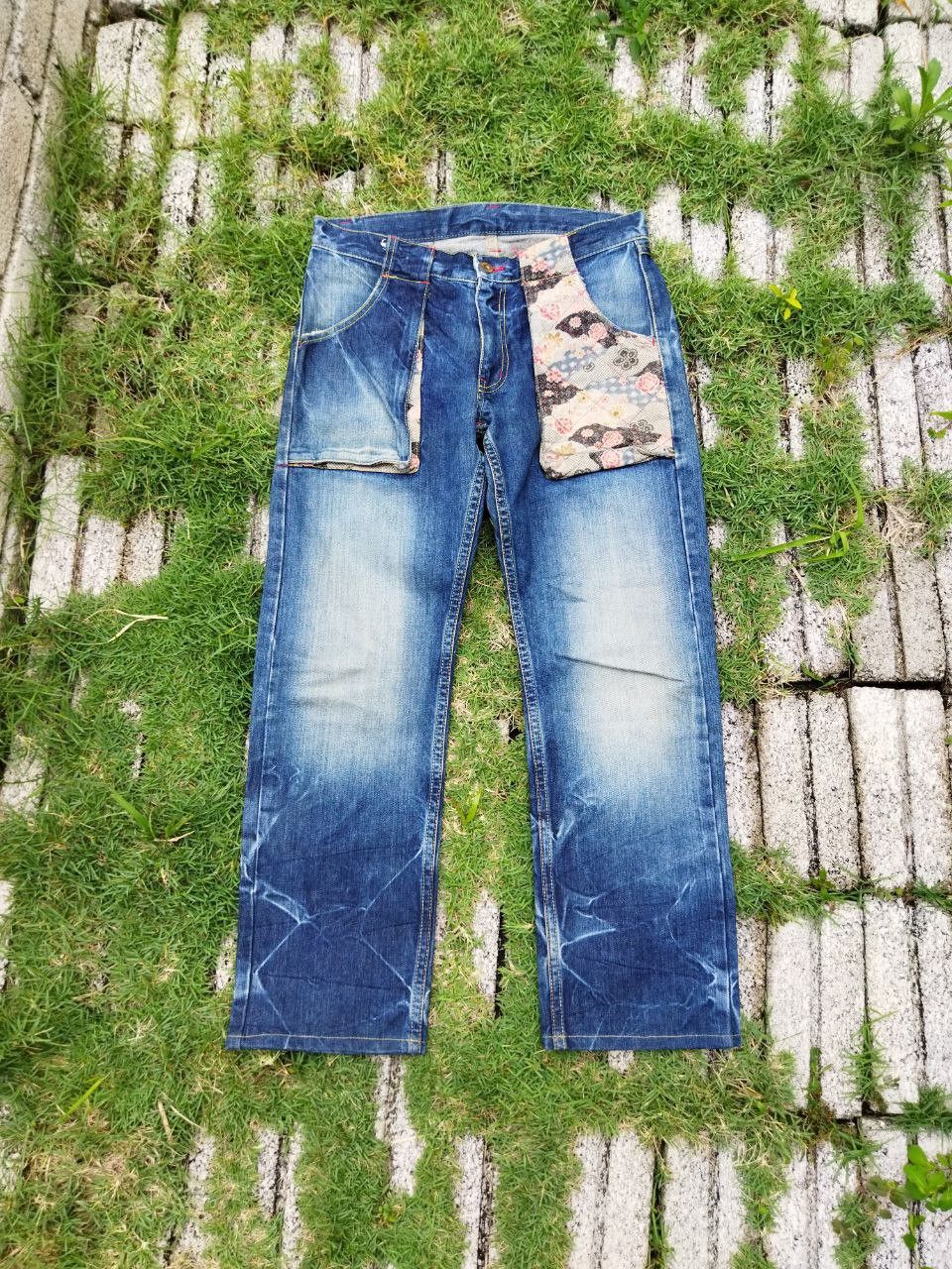 image of Archival Clothing x Eternal Vintage Eternal Japan Distressed Jeans in Blue Distressed (Size 30)