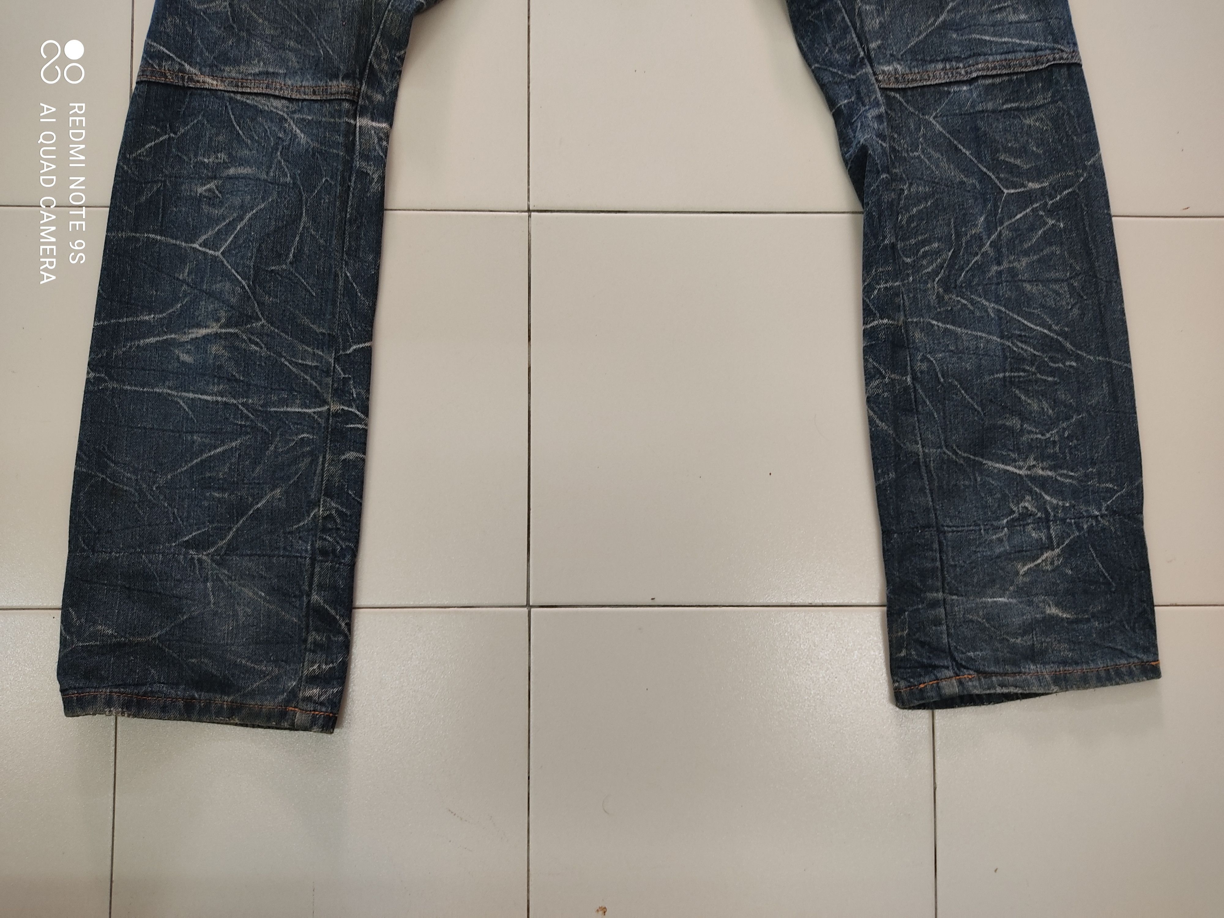 Japanese Brand Barcedos Double Waist Faded Jeans Size US 32 / EU 48 - 17 Thumbnail