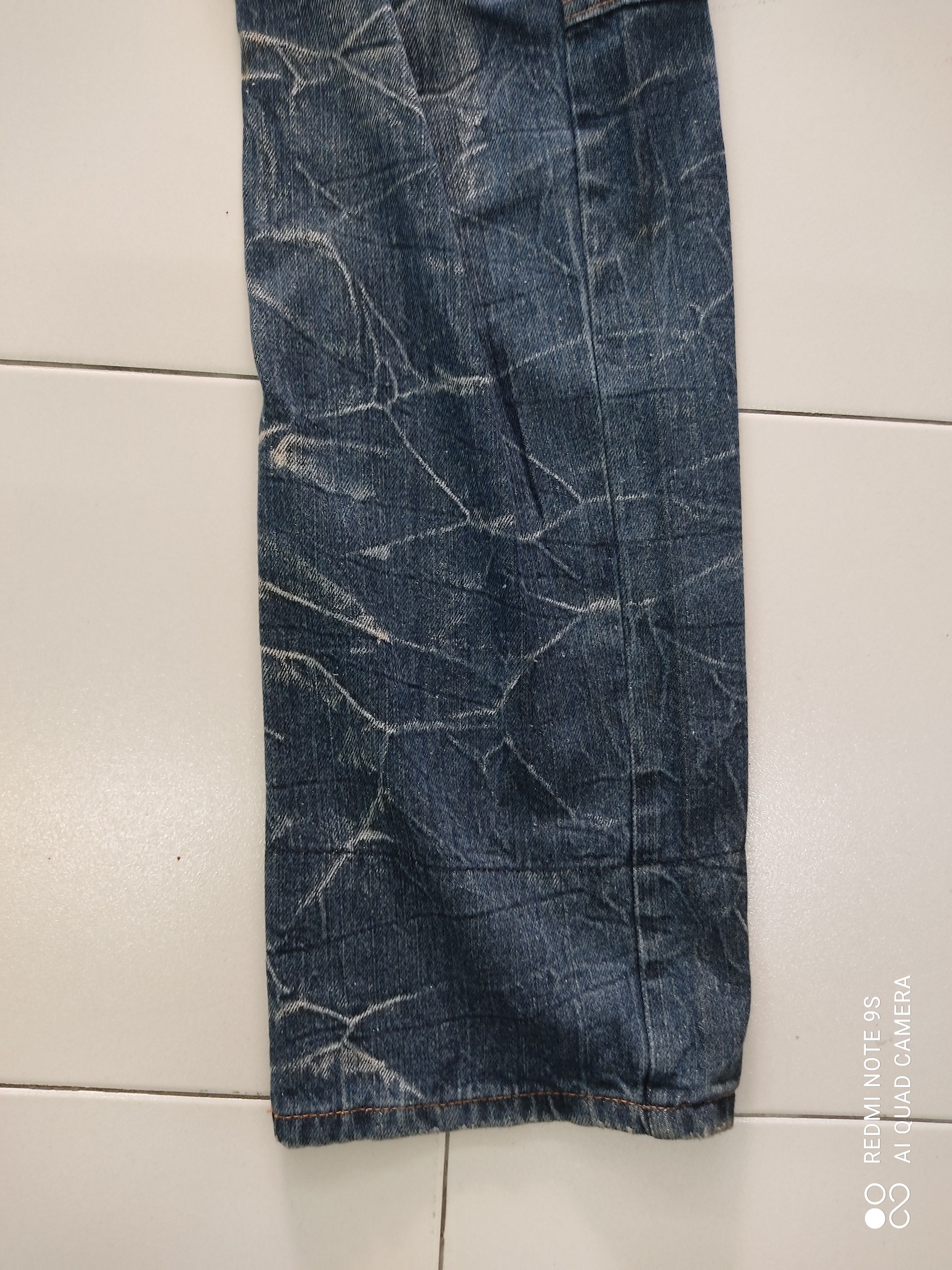 Japanese Brand Barcedos Double Waist Faded Jeans Size US 32 / EU 48 - 10 Thumbnail