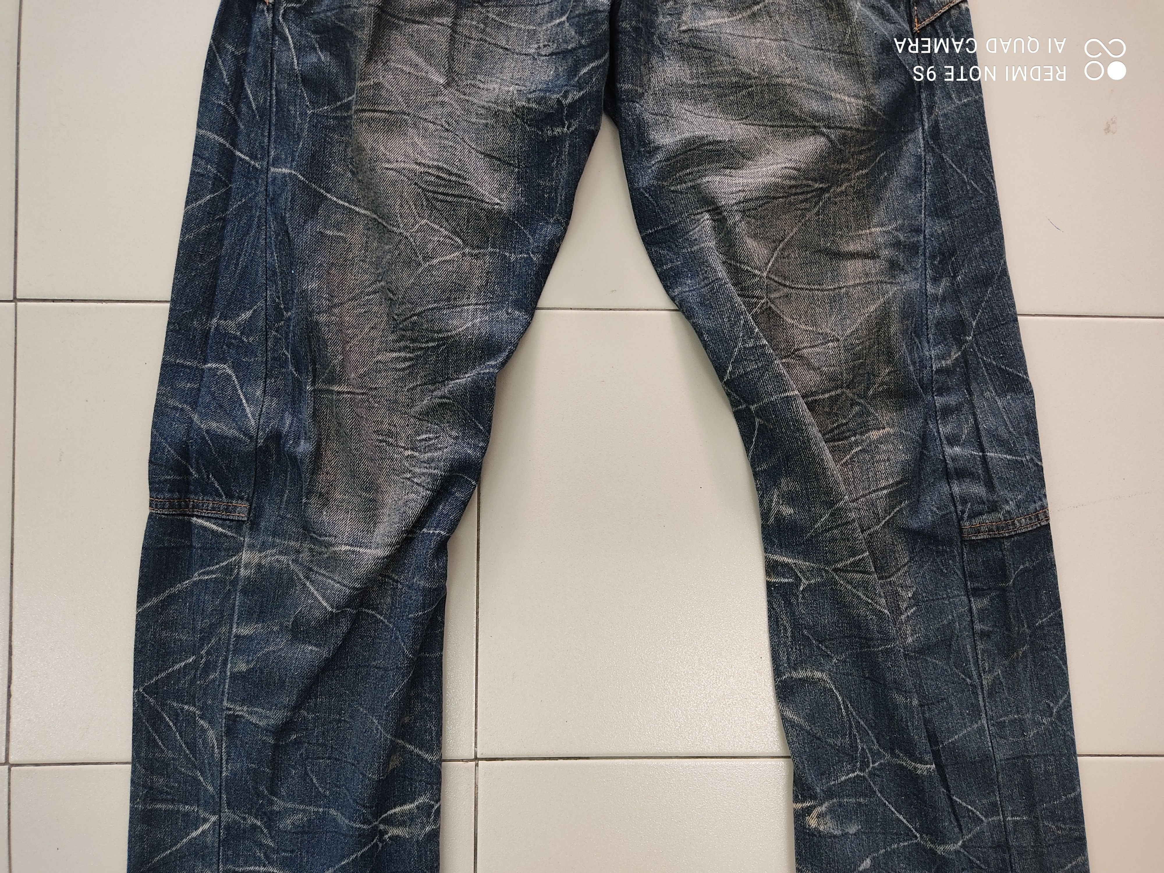 Japanese Brand Barcedos Double Waist Faded Jeans Size US 32 / EU 48 - 3 Thumbnail