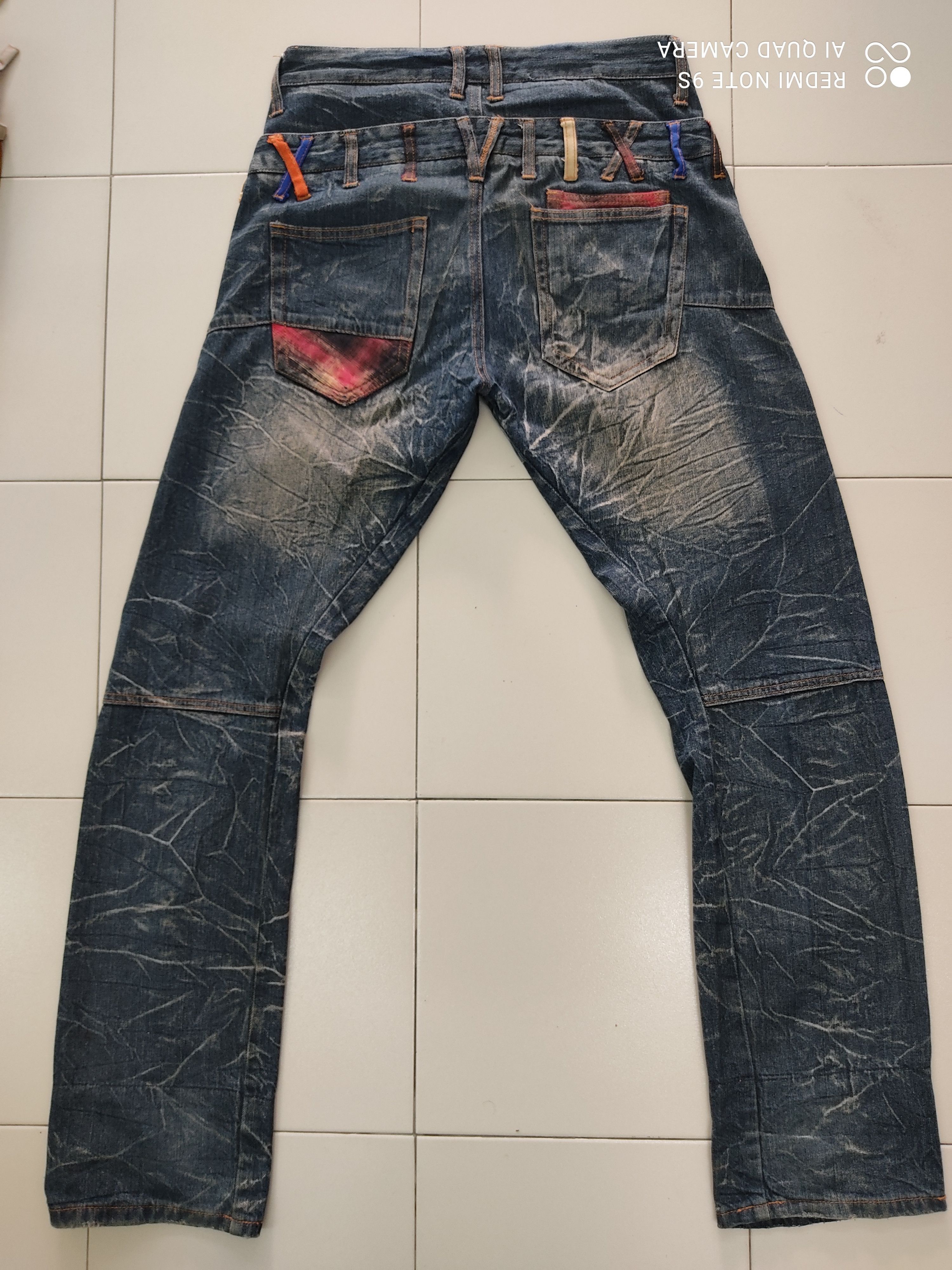 Japanese Brand Barcedos Double Waist Faded Jeans Size US 32 / EU 48 - 12 Thumbnail