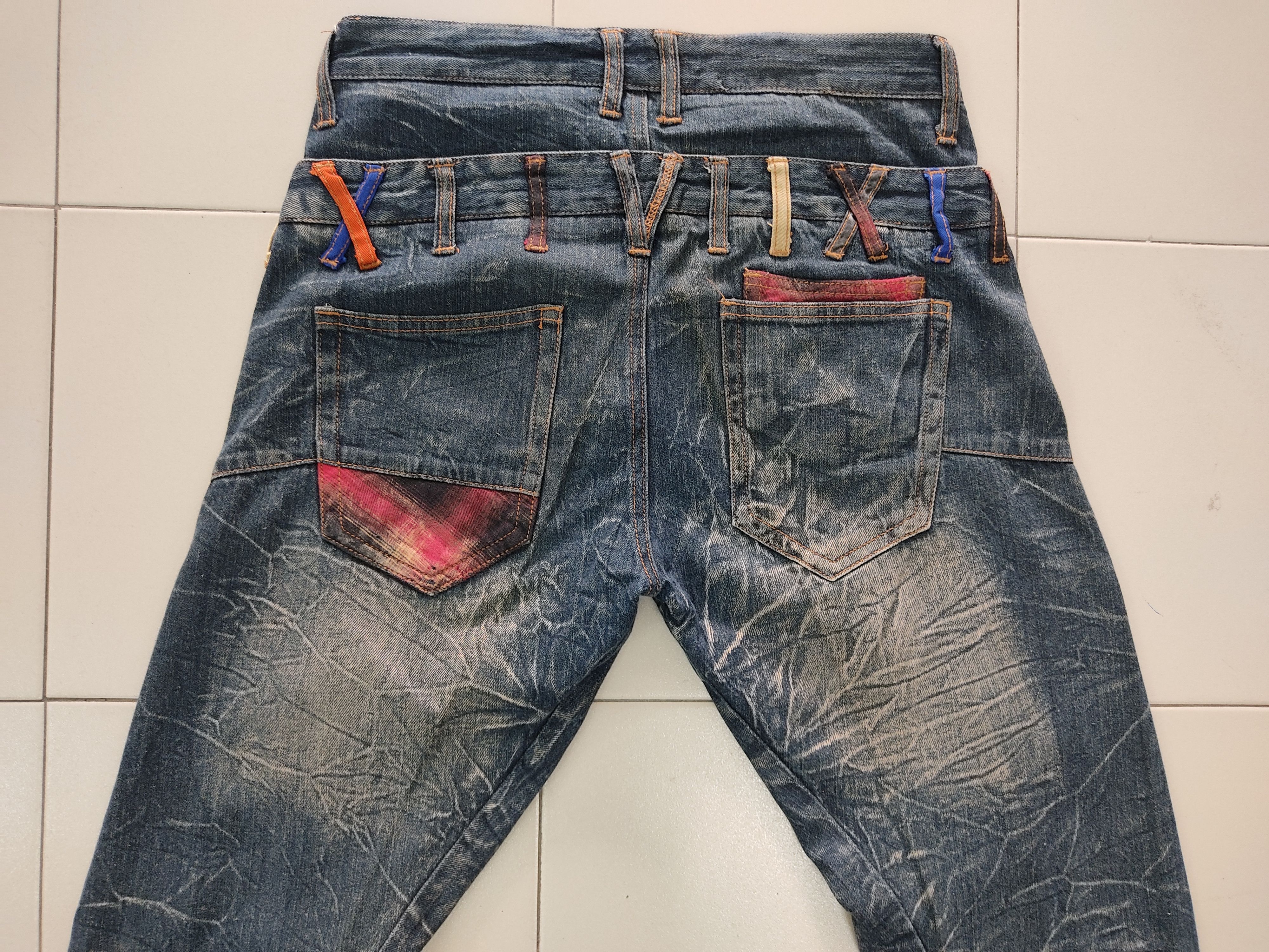 Japanese Brand Barcedos Double Waist Faded Jeans Size US 32 / EU 48 - 13 Thumbnail