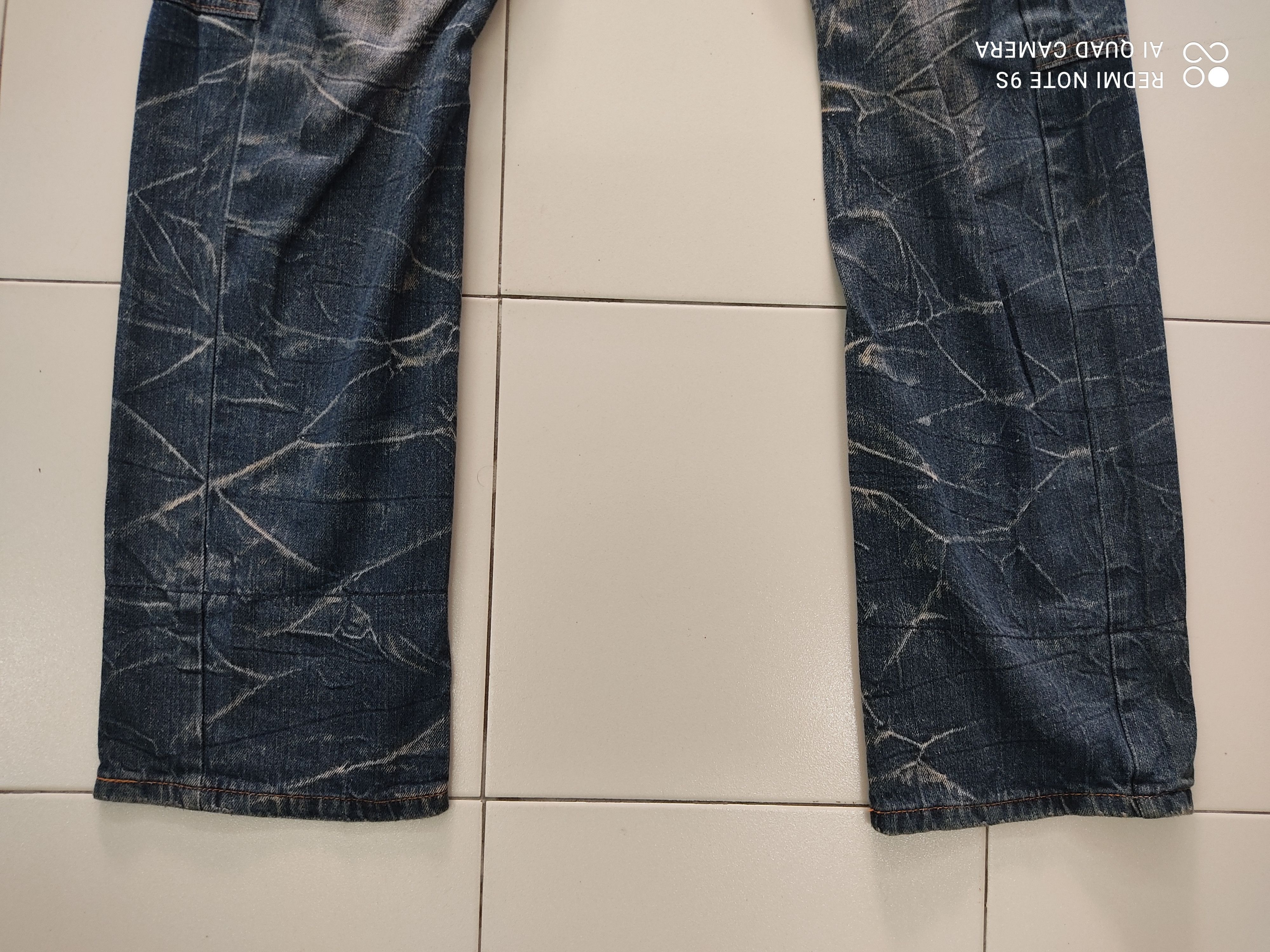 Japanese Brand Barcedos Double Waist Faded Jeans Size US 32 / EU 48 - 4 Thumbnail