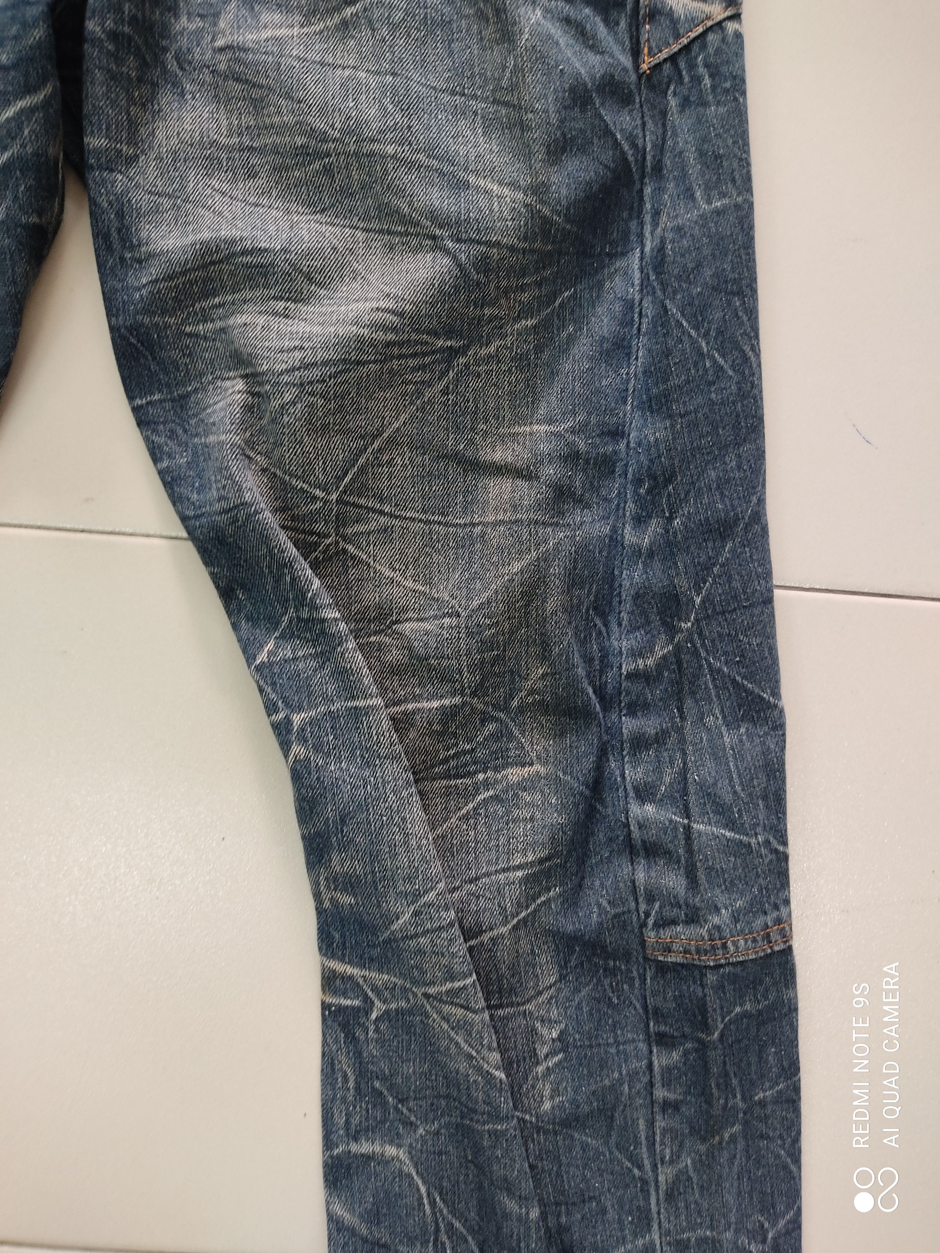 Japanese Brand Barcedos Double Waist Faded Jeans Size US 32 / EU 48 - 8 Thumbnail