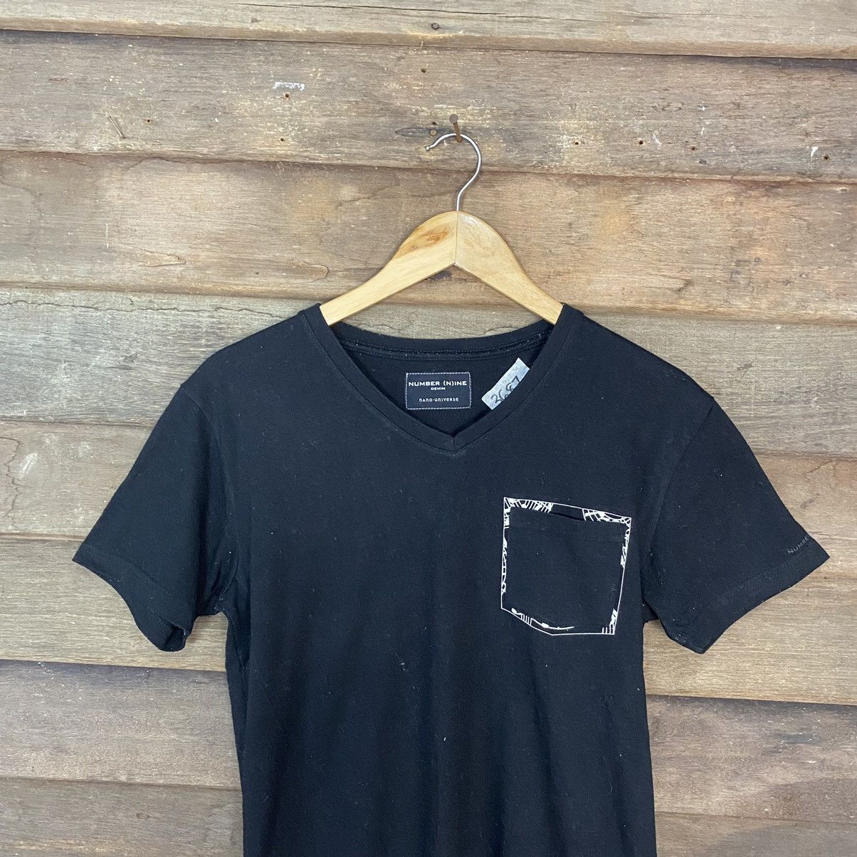 Japanese Brand Japan Number pocket Black Short Sleeve Shirt #3687 Size US M / EU 48-50 / 2 - 7 Thumbnail