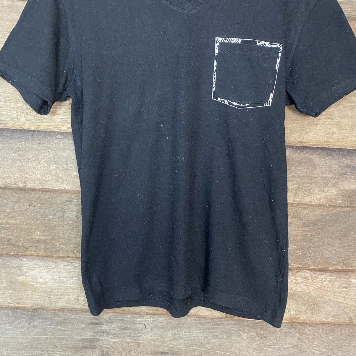 Japanese Brand Japan Number pocket Black Short Sleeve Shirt #3687 Size US M / EU 48-50 / 2 - 6 Thumbnail
