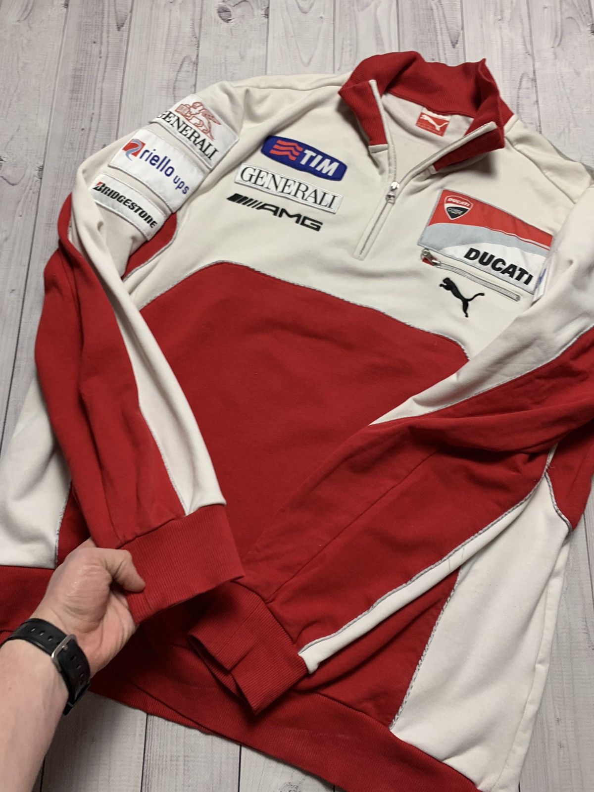 Ducati × Vintage Vintage Ducati Moto fleece jacket Puma logo size XXL Size US XXL / EU 58 / 5 - 7 Thumbnail