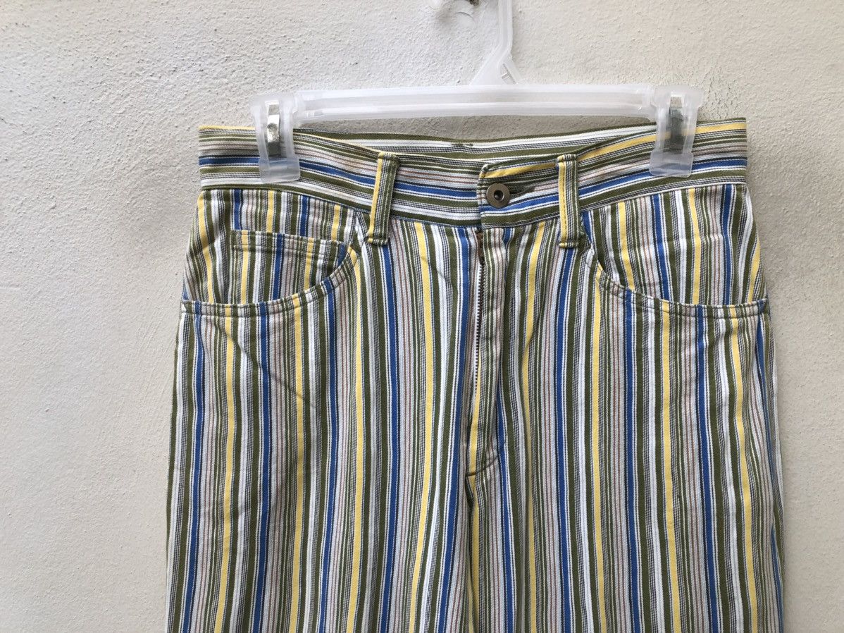 Nicole Club 90s Nicole Club Japan Psychedelic Striped Jeans Flare Pant Size US 28 / EU 44 - 7 Thumbnail