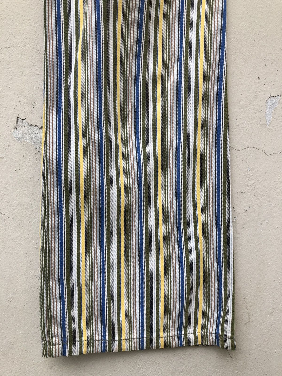 Nicole Club 90s Nicole Club Japan Psychedelic Striped Jeans Flare Pant Size US 28 / EU 44 - 14 Thumbnail