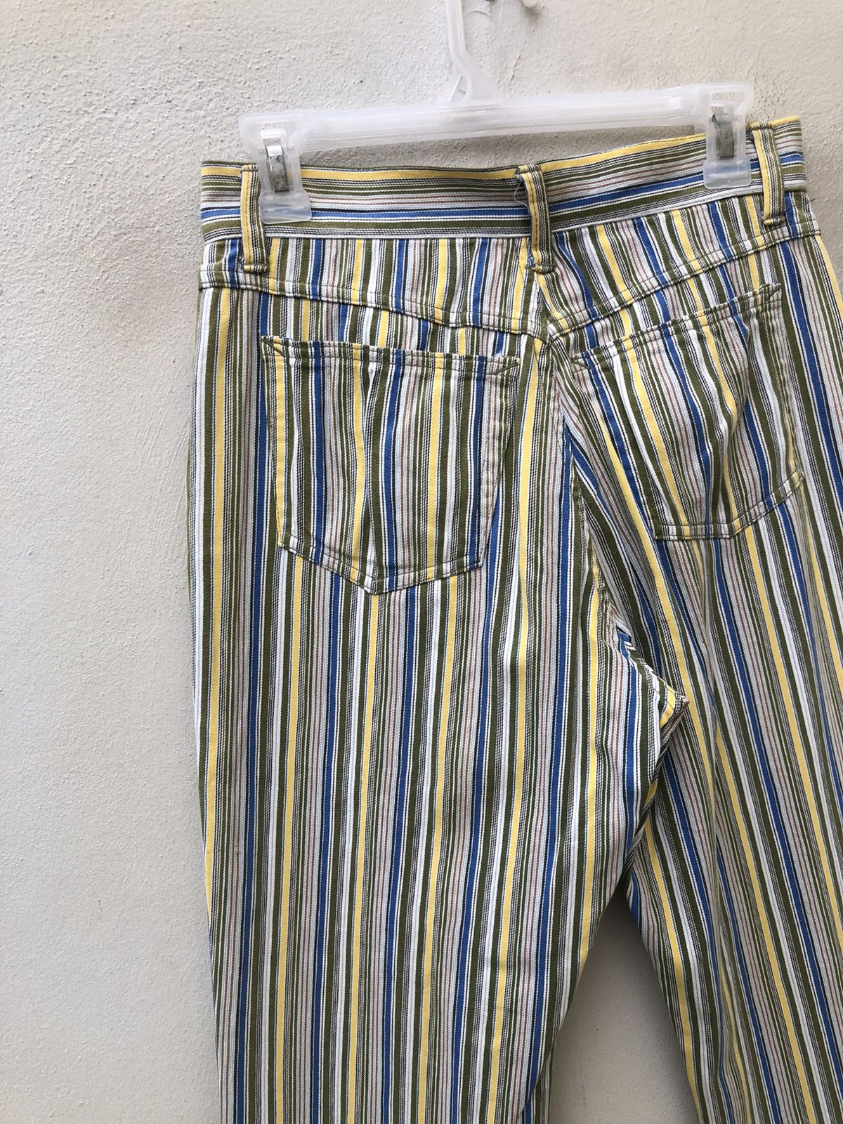 Nicole Club 90s Nicole Club Japan Psychedelic Striped Jeans Flare Pant Size US 28 / EU 44 - 17 Thumbnail