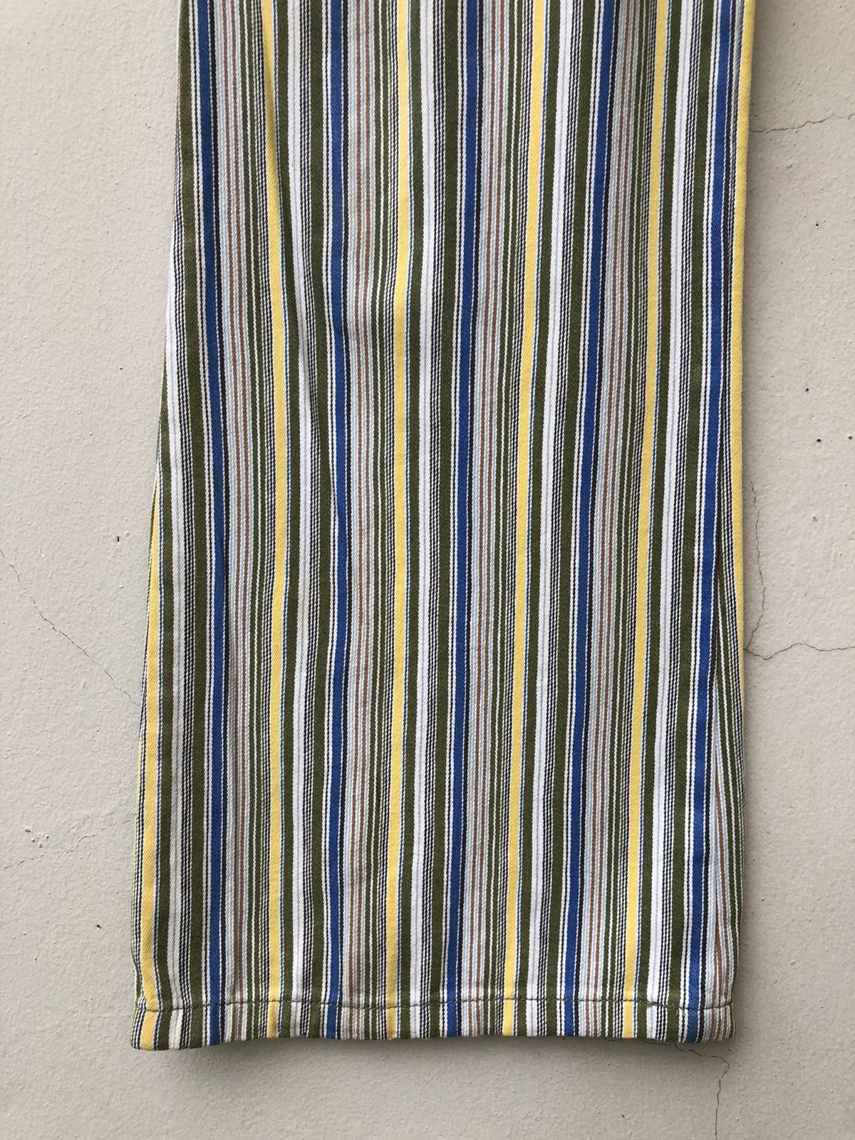 Nicole Club 90s Nicole Club Japan Psychedelic Striped Jeans Flare Pant Size US 28 / EU 44 - 11 Thumbnail