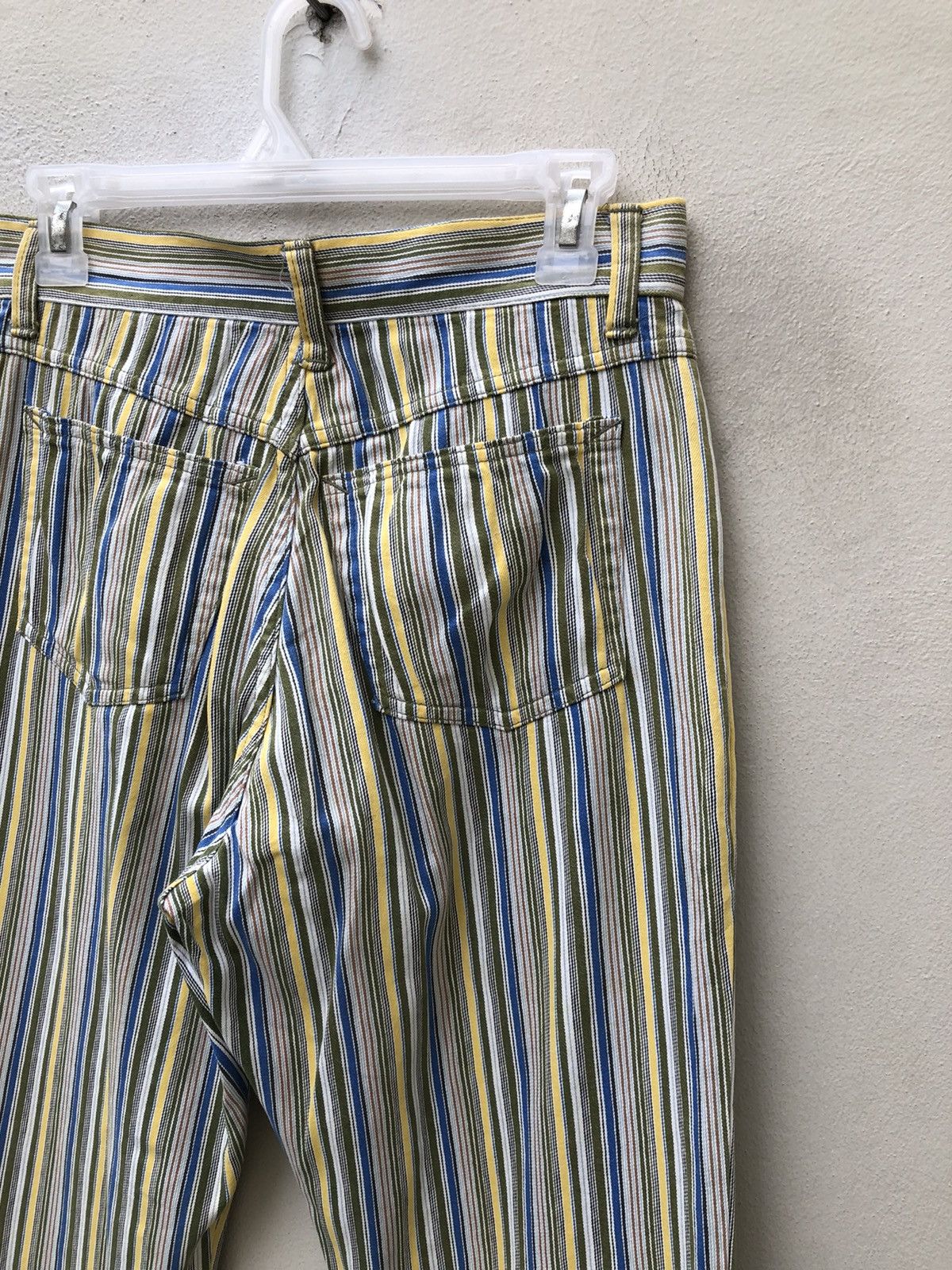 Nicole Club 90s Nicole Club Japan Psychedelic Striped Jeans Flare Pant Size US 28 / EU 44 - 20 Thumbnail