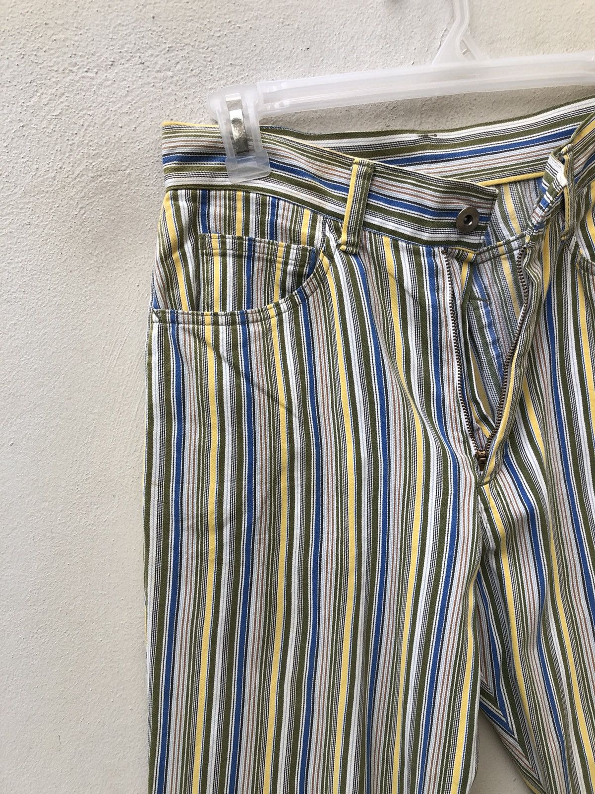 Nicole Club 90s Nicole Club Japan Psychedelic Striped Jeans Flare Pant Size US 28 / EU 44 - 9 Thumbnail