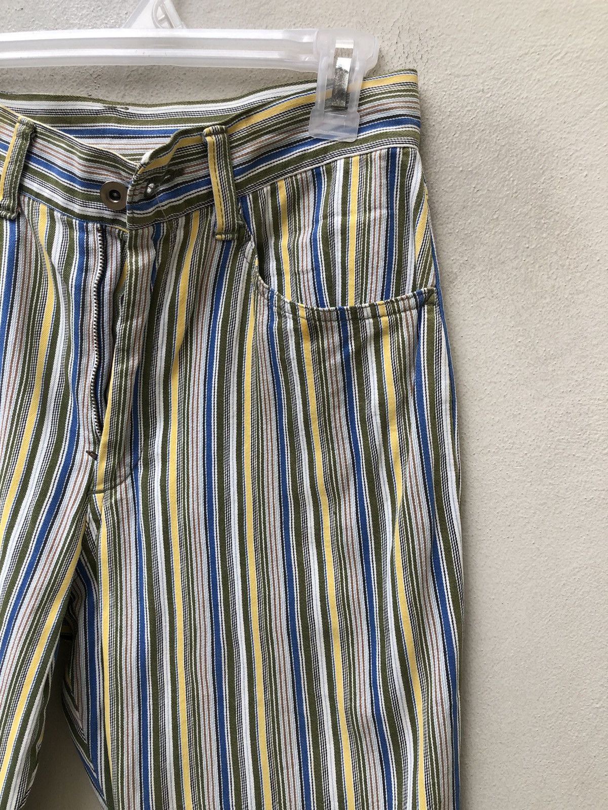 Nicole Club 90s Nicole Club Japan Psychedelic Striped Jeans Flare Pant Size US 28 / EU 44 - 12 Thumbnail