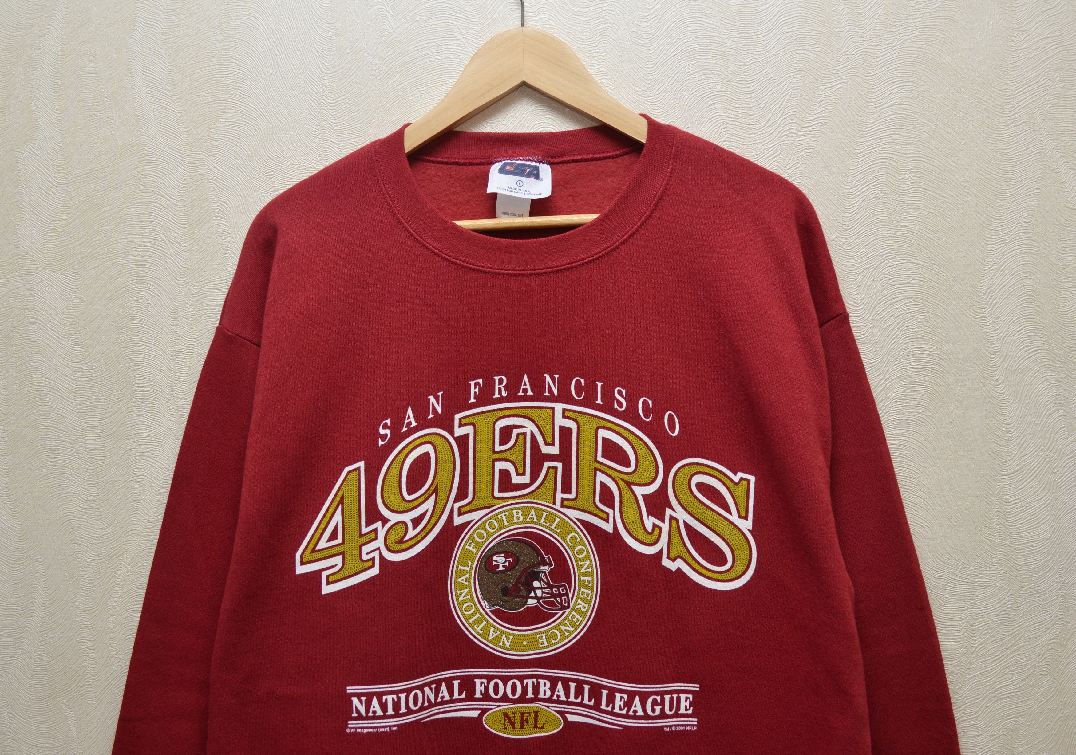 NFL × Vintage Vintage 00s San Francisco 49ers Sweatshirt 2001 RARE y2k Size US L / EU 52-54 / 3 - 2 Thumbnail