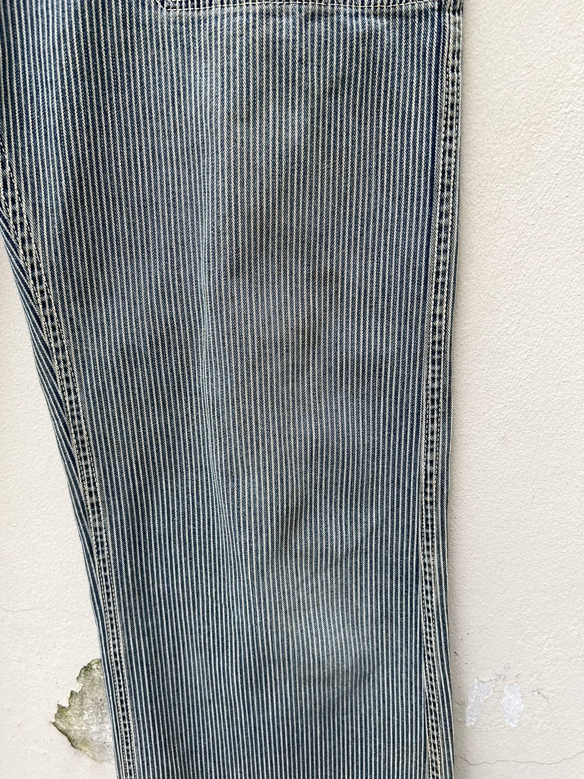 45rpm Vintage 45rpm Japan Fade Hickory Stripe Dirty Flare Pant Size US 30 / EU 46 - 13 Thumbnail