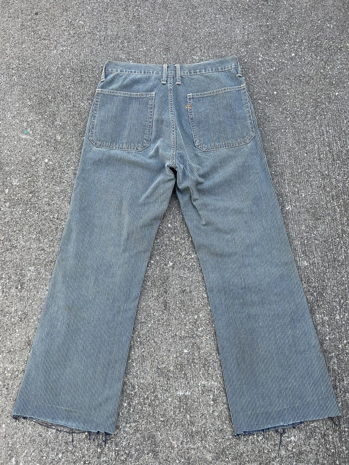45rpm Vintage 45rpm Japan Fade Hickory Stripe Dirty Flare Pant Size US 30 / EU 46 - 5 Thumbnail