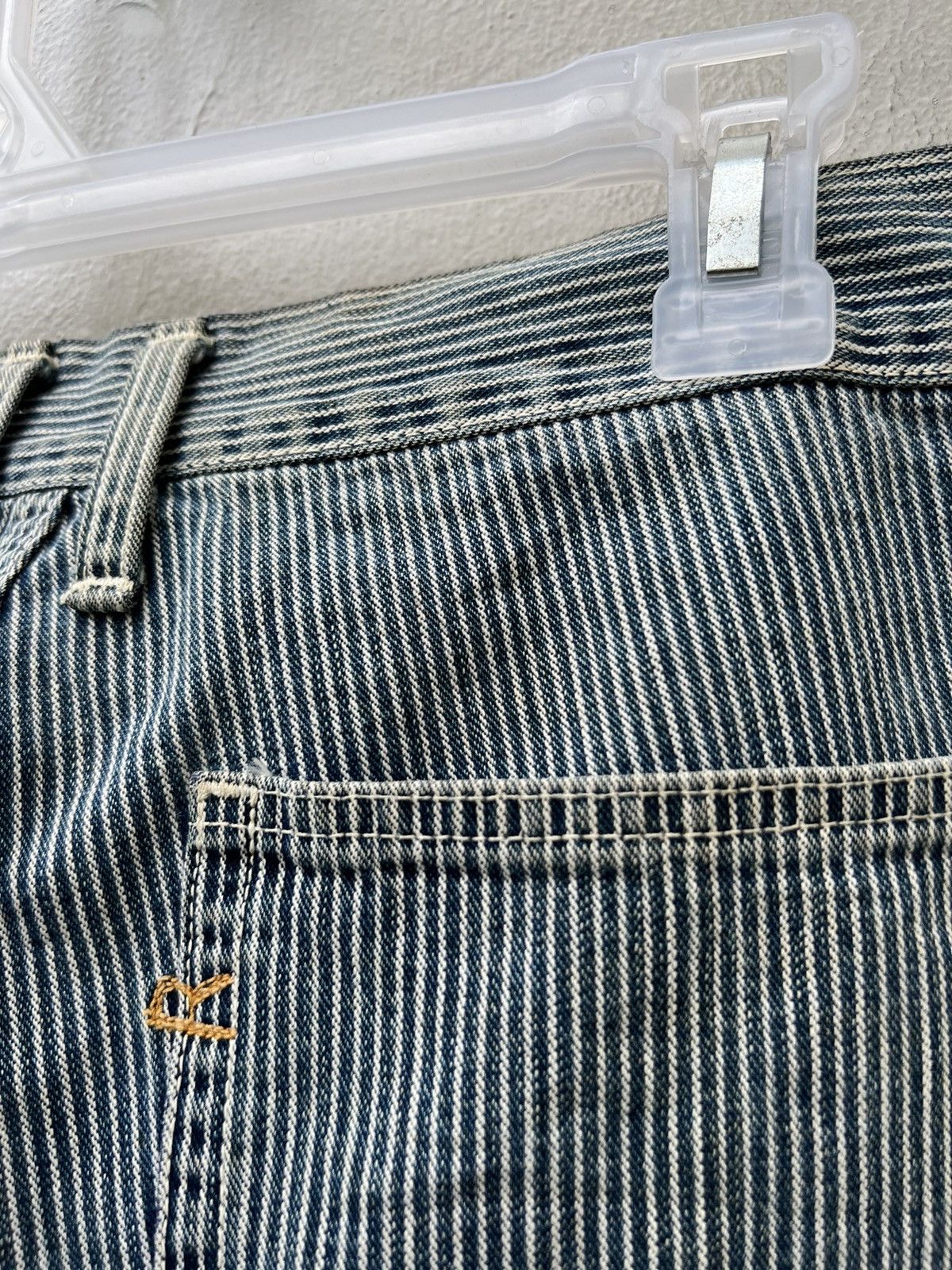 45rpm Vintage 45rpm Japan Fade Hickory Stripe Dirty Flare Pant Size US 30 / EU 46 - 21 Thumbnail