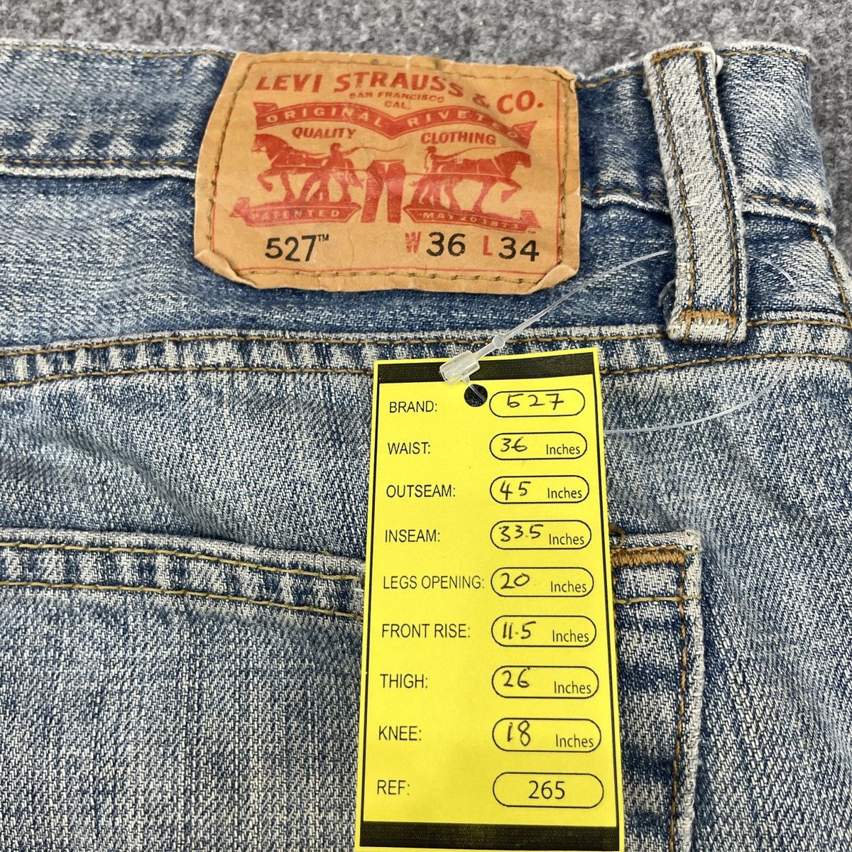 Levi's × Vintage Vintage Levi's 527 Boot Cut Faded Jeans -wc 265 Size US 36 / EU 52 - 11 Thumbnail