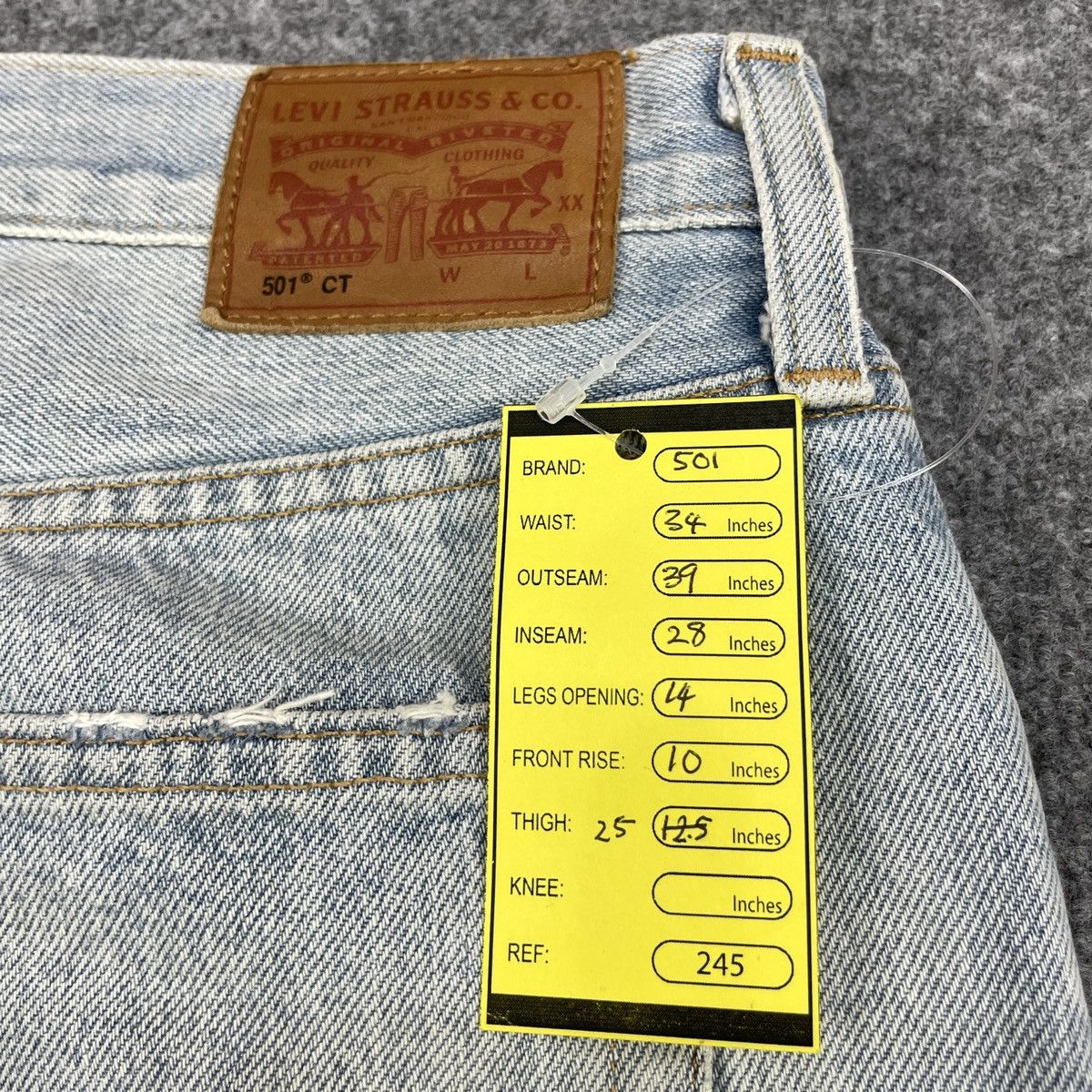Levi's × Vintage Vintage levi's 501 Distressed Light Wash -wc 245 Size US 34 / EU 50 - 13 Thumbnail