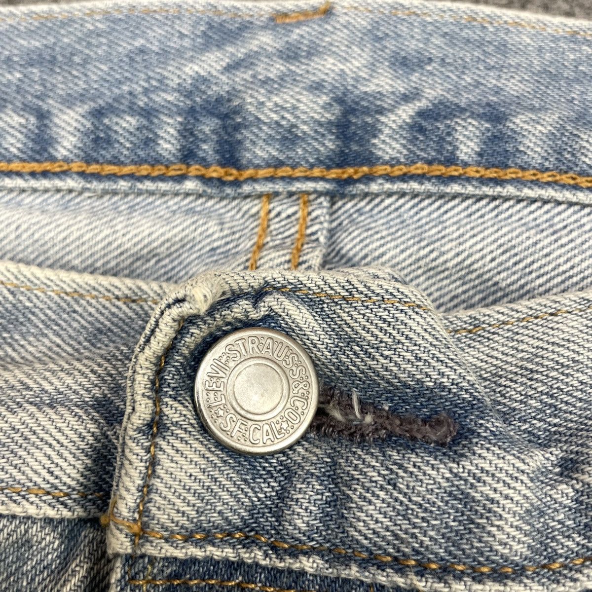 Levi's × Vintage Vintage levi's 501 Distressed Light Wash -wc 245 Size US 34 / EU 50 - 9 Thumbnail