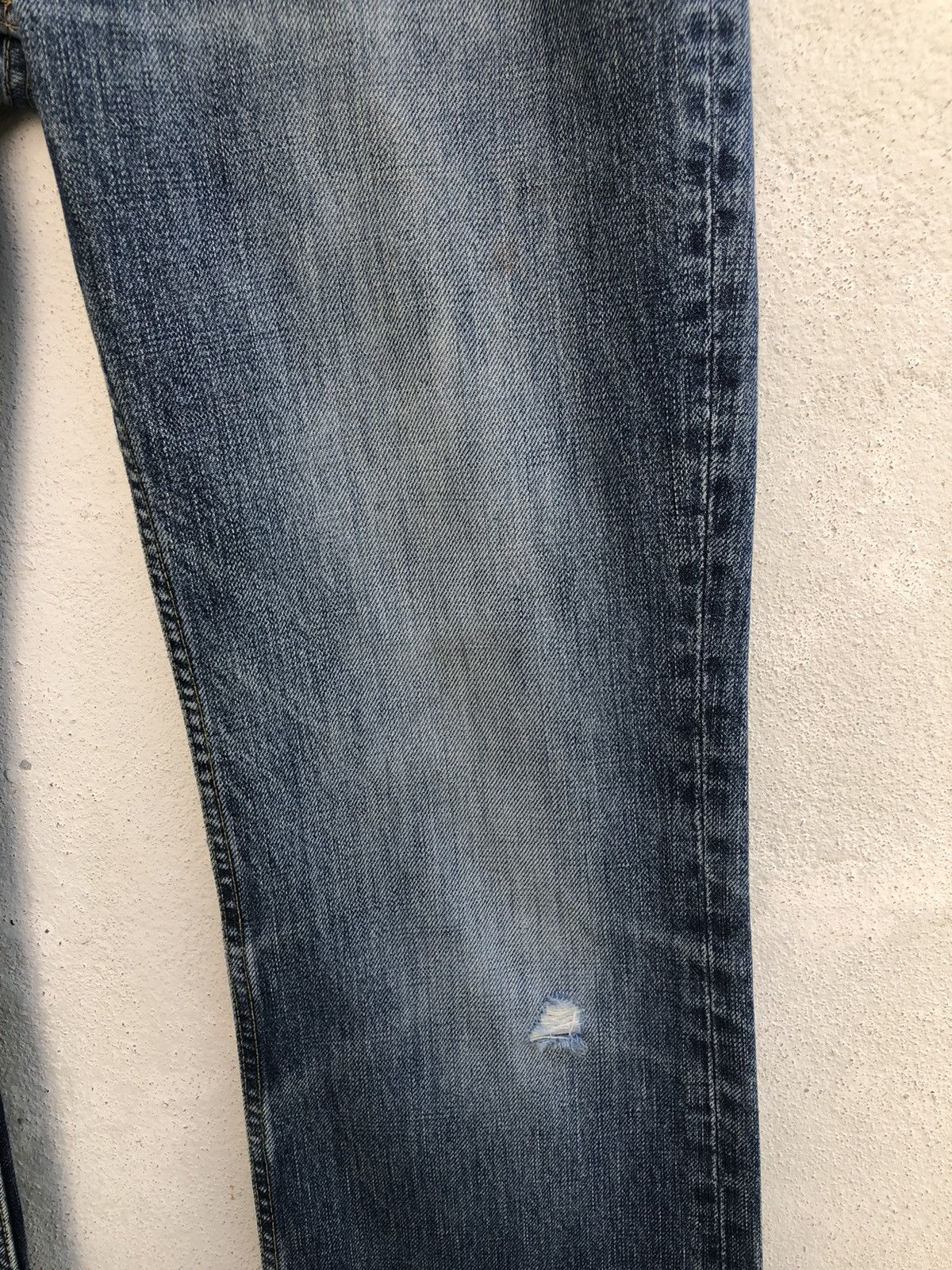 Hysteric Glamour Vintage Hg Rips Distress Denim Released Hem Flare Jeans Size US 30 / EU 46 - 8 Thumbnail