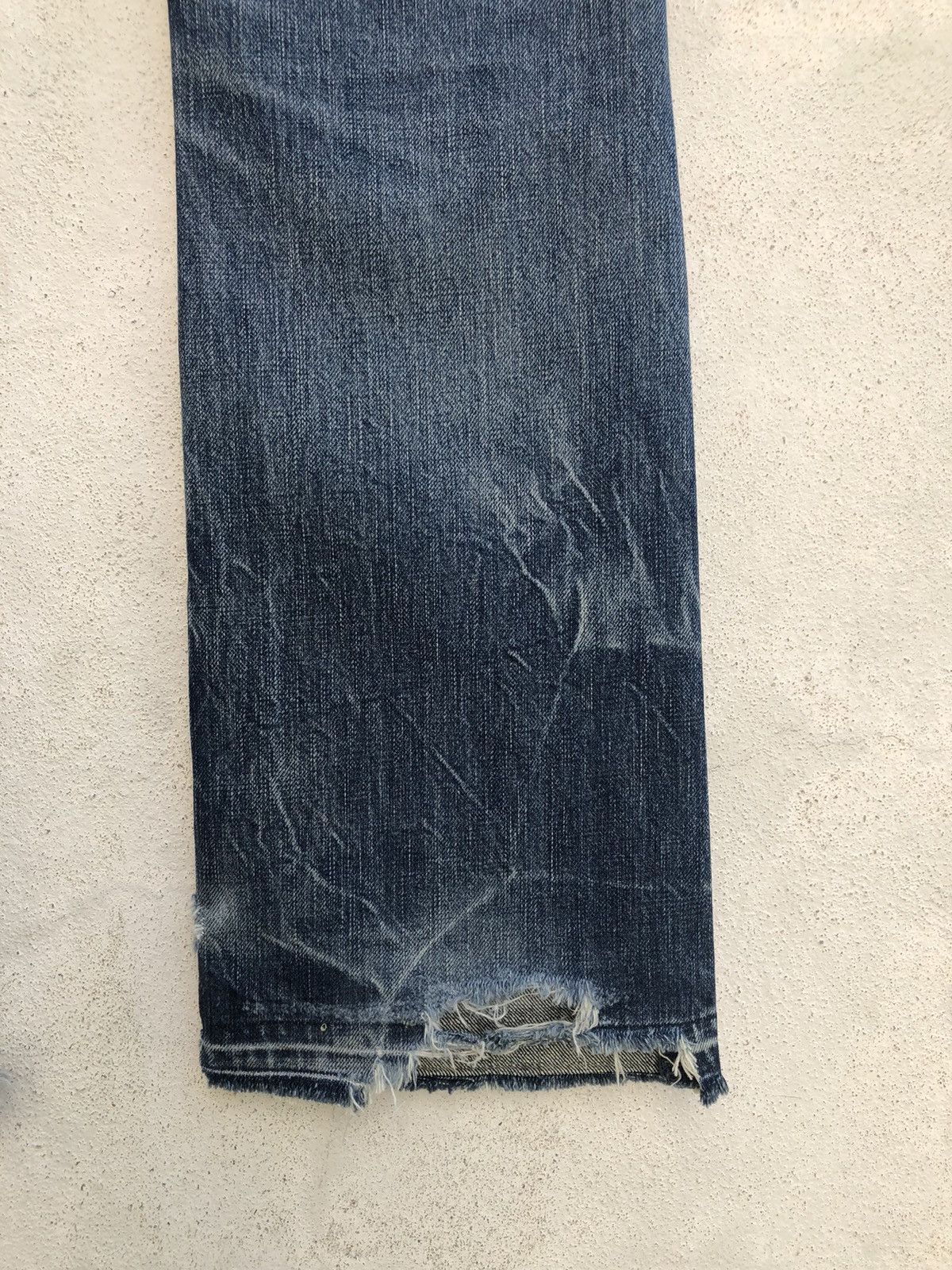 Hysteric Glamour Vintage Hg Rips Distress Denim Released Hem Flare Jeans Size US 30 / EU 46 - 16 Thumbnail