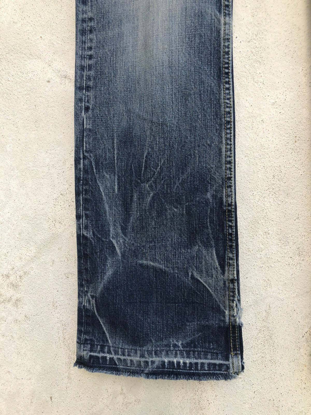 Hysteric Glamour Vintage Hg Rips Distress Denim Released Hem Flare Jeans Size US 30 / EU 46 - 6 Thumbnail