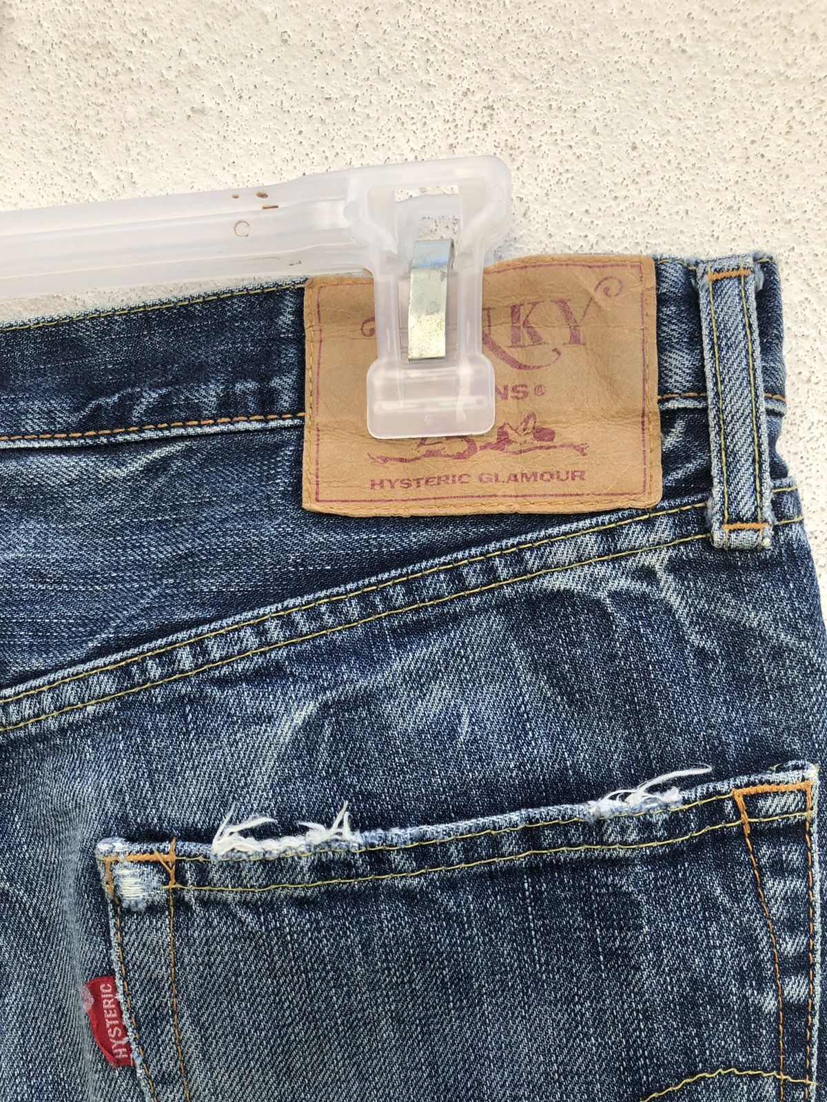 Hysteric Glamour Vintage Hg Rips Distress Denim Released Hem Flare Jeans Size US 30 / EU 46 - 12 Thumbnail