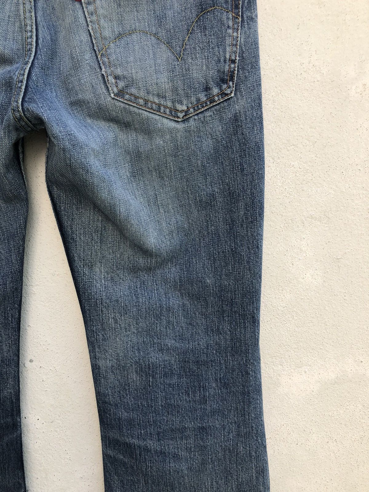 Hysteric Glamour Vintage Hg Rips Distress Denim Released Hem Flare Jeans Size US 30 / EU 46 - 15 Thumbnail