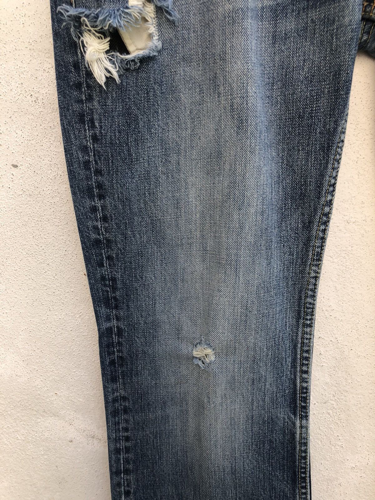 Hysteric Glamour Vintage Hg Rips Distress Denim Released Hem Flare Jeans Size US 30 / EU 46 - 5 Thumbnail