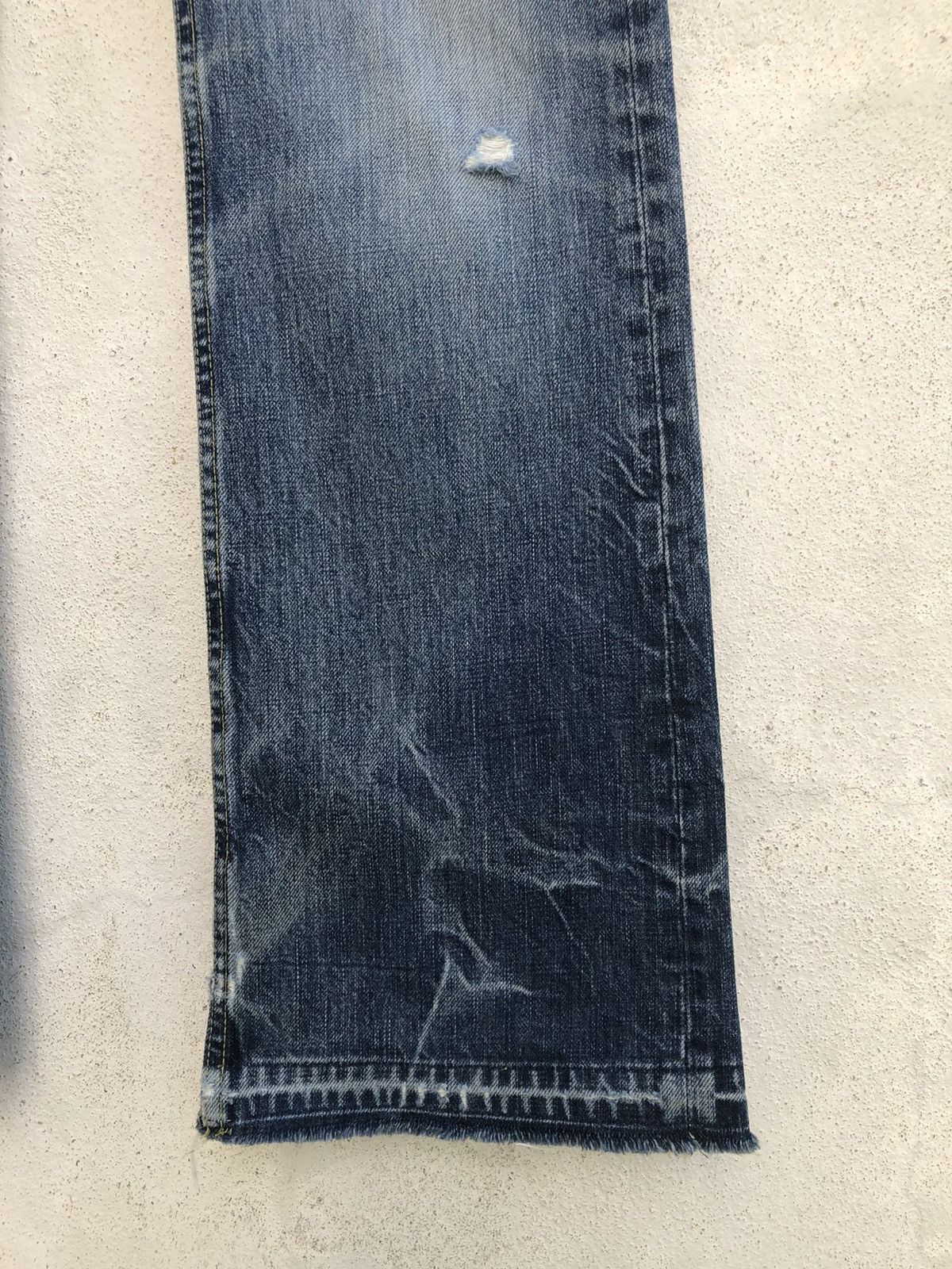 Hysteric Glamour Vintage Hg Rips Distress Denim Released Hem Flare Jeans Size US 30 / EU 46 - 9 Thumbnail