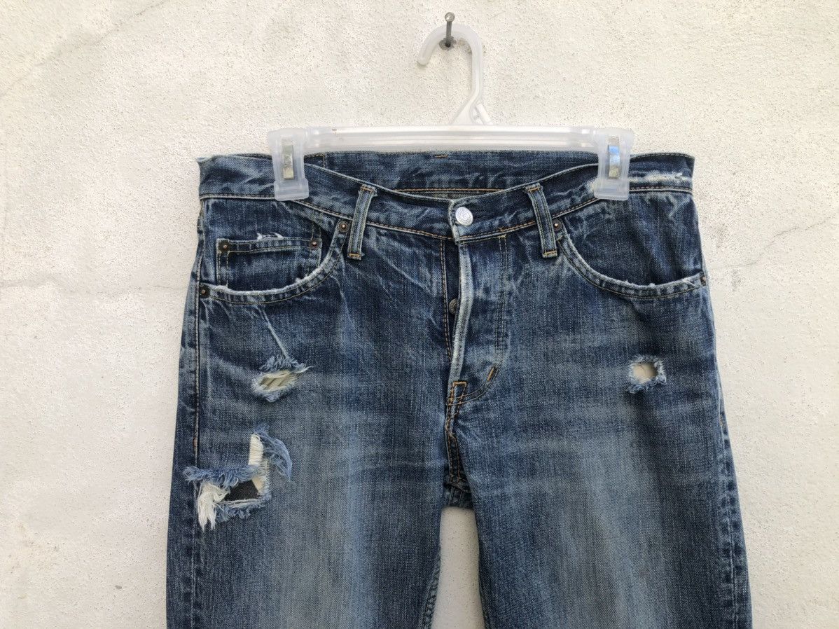 Hysteric Glamour Vintage Hg Rips Distress Denim Released Hem Flare Jeans Size US 30 / EU 46 - 2 Thumbnail