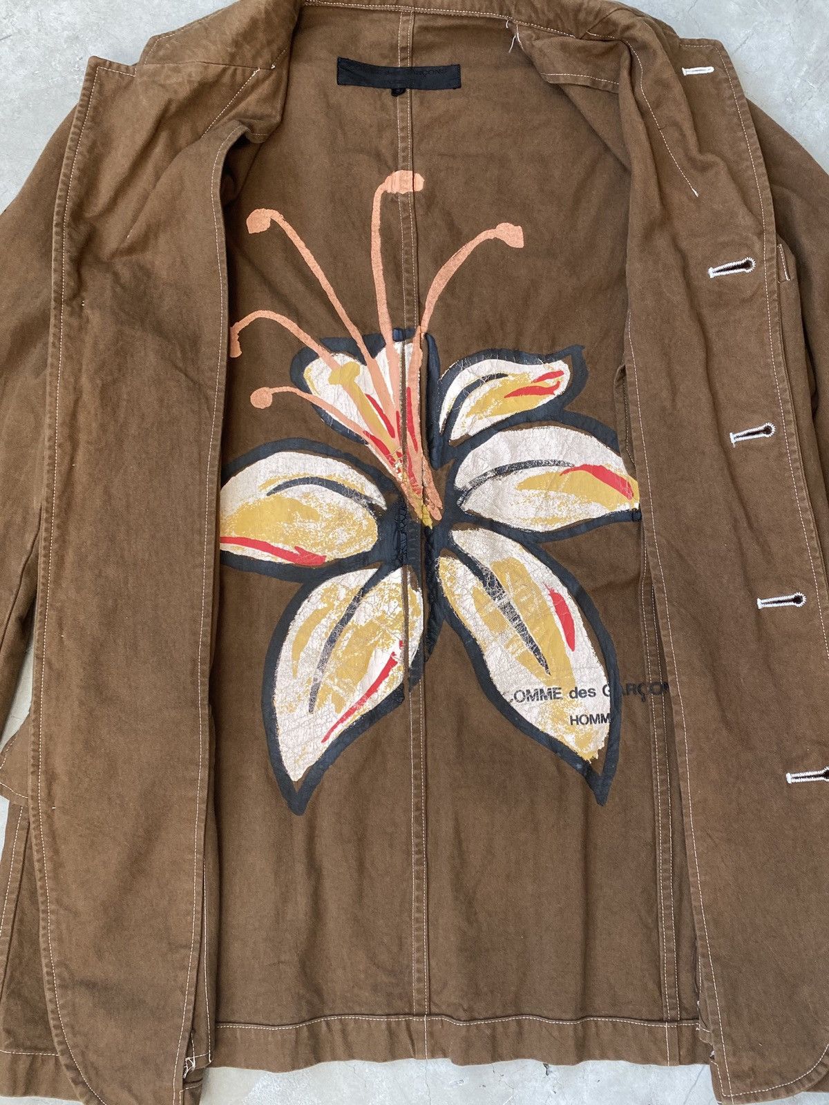 Comme des Garcons Homme Plus A/W02 CdGhp Painted Tulip Blazer Size US M / EU 48-50 / 2 - 4 Thumbnail