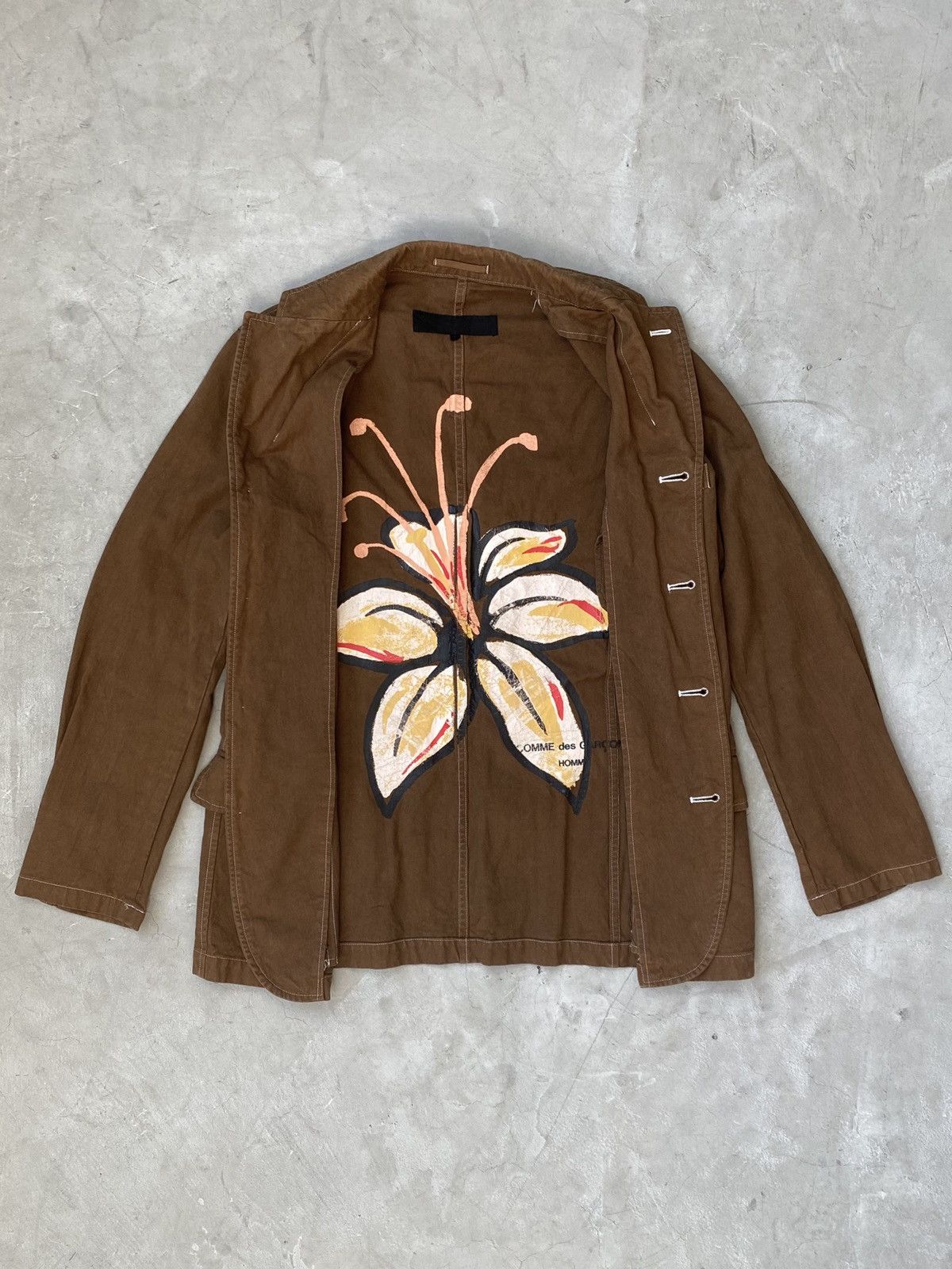 Comme des Garcons Homme Plus A/W02 CdGhp Painted Tulip Blazer Size US M / EU 48-50 / 2 - 1 Thumbnail